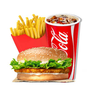 CHICKEN BURGER COMBO - 1