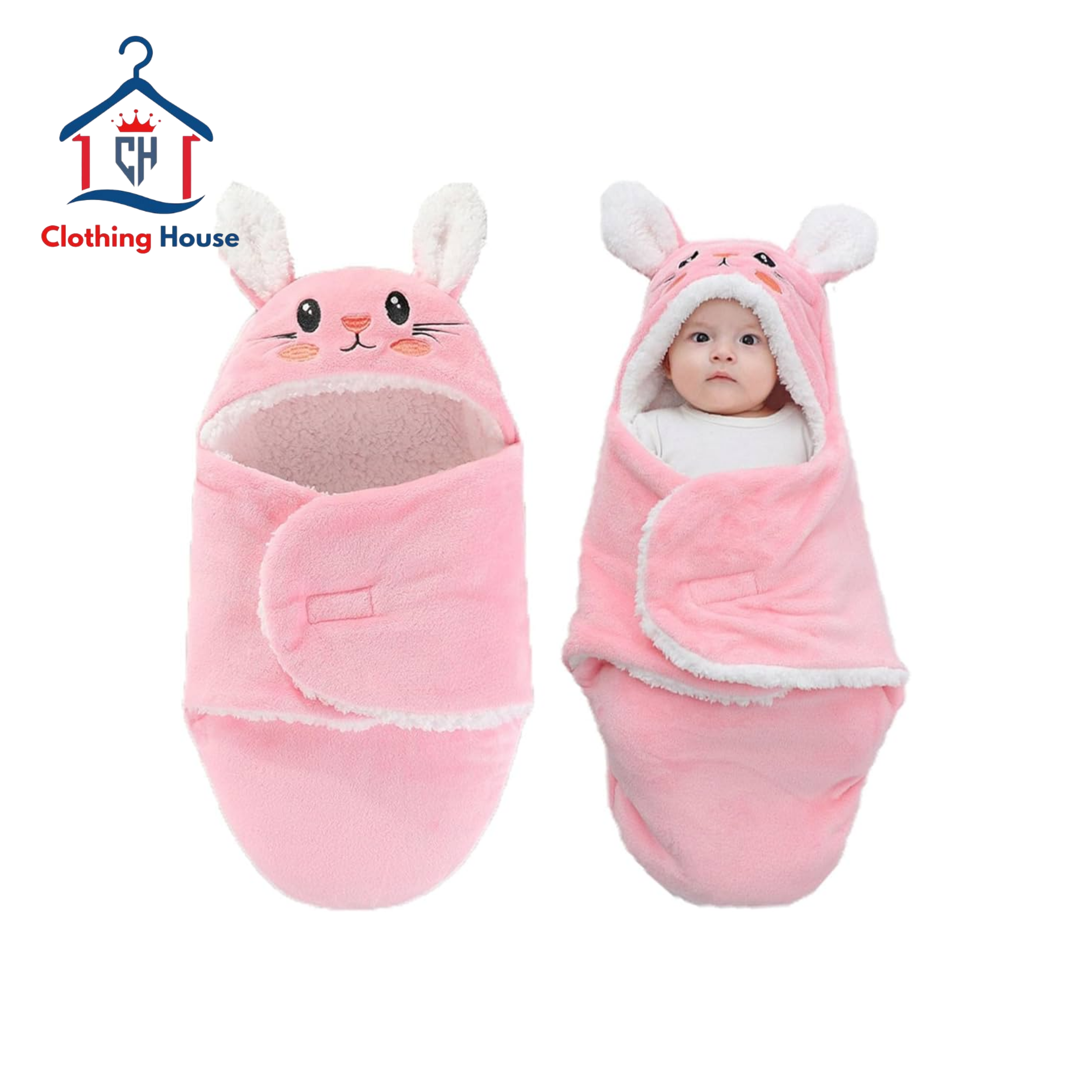 ELECDON Baby Hooded Swaddle Blanket