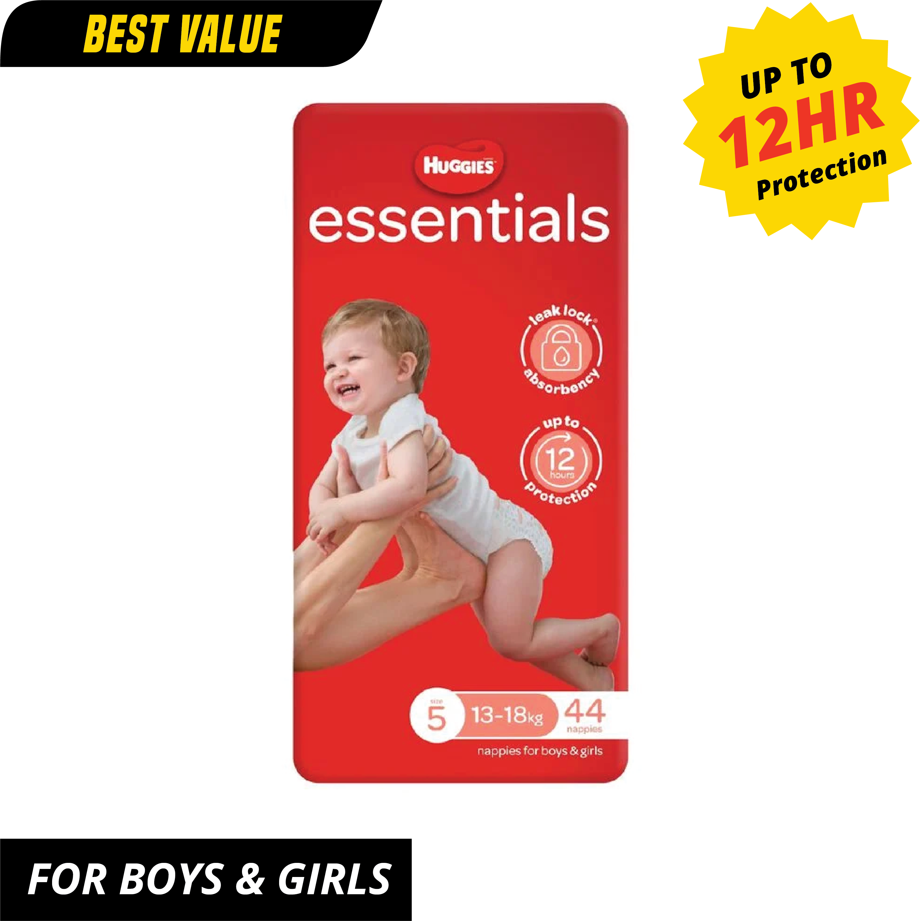 Huggies Essential Nappy Walker - 44 pack