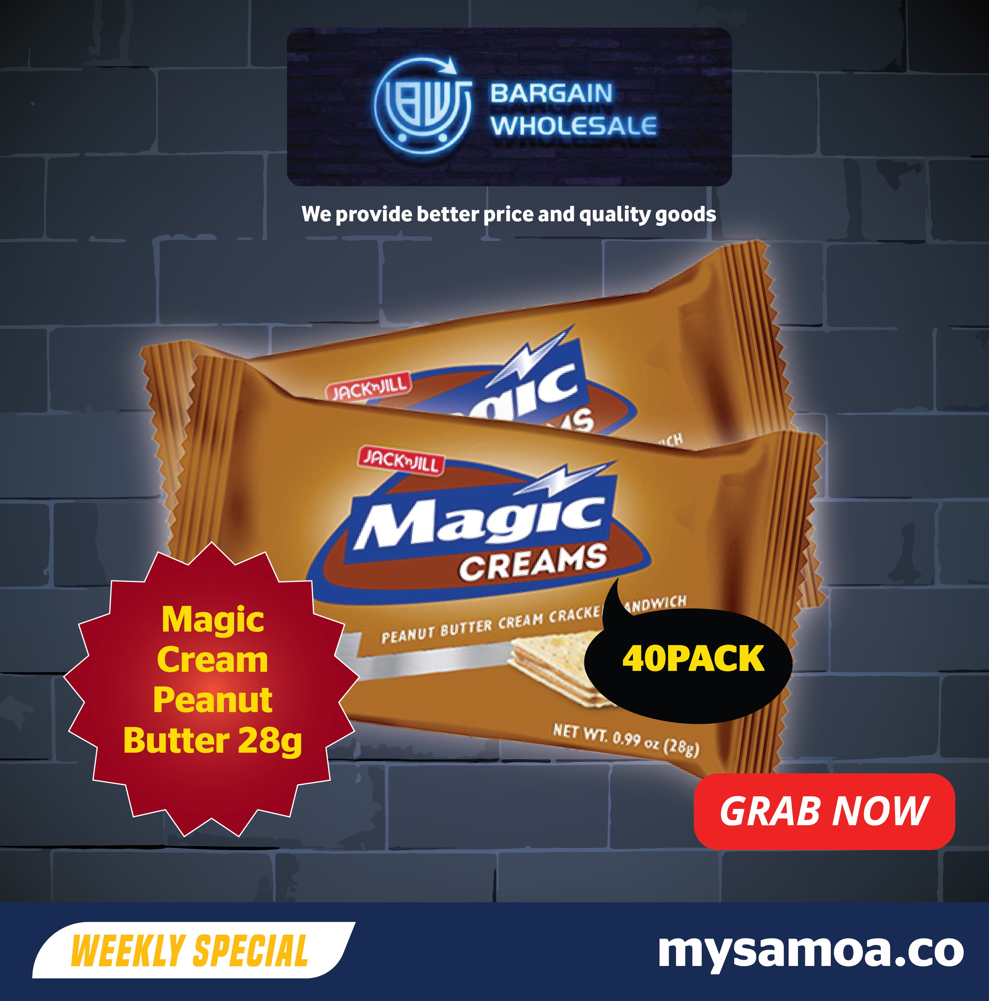 Magic cream (peanut butter) - 28g x 40 Pack