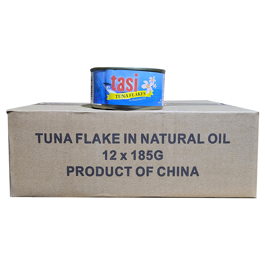 Tasi Tuna Flakes in Natural Oil 185g (12 Pack)