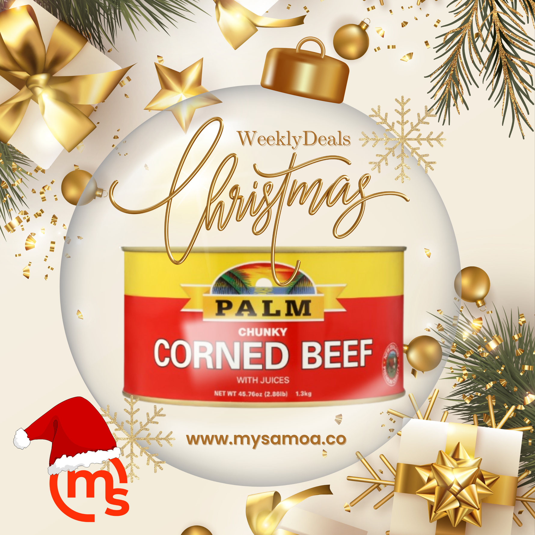 Palm corned beef 1.3kg