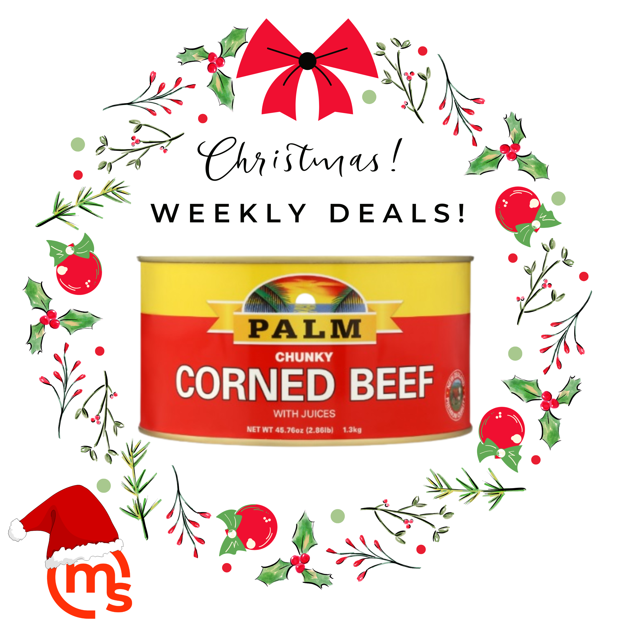 Palm corned beef 1.3kg