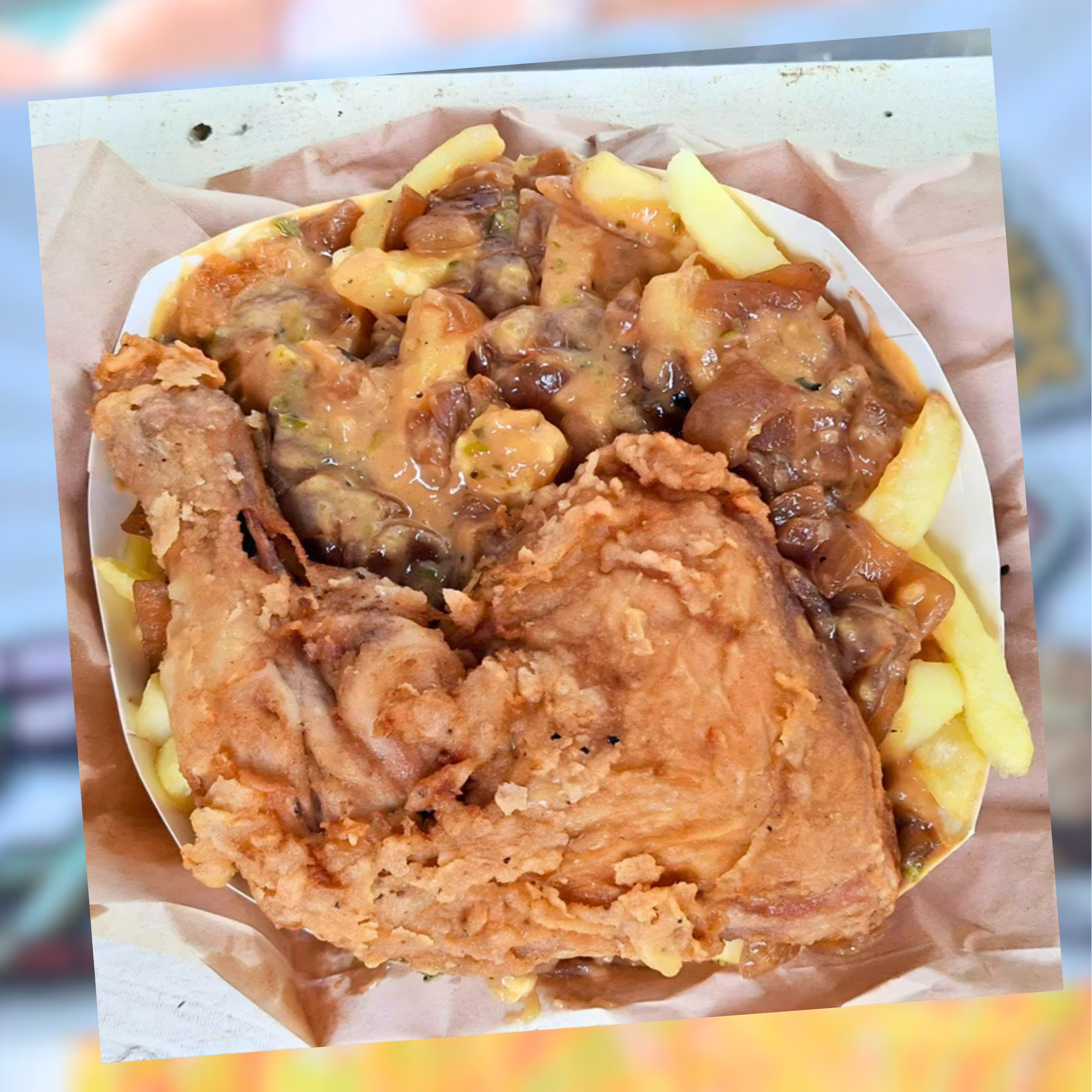 Animal Fries + Fried Chicken COMBO "PICKUP FROM BRE'S ANIMAL FRIES AT VAILIMA"