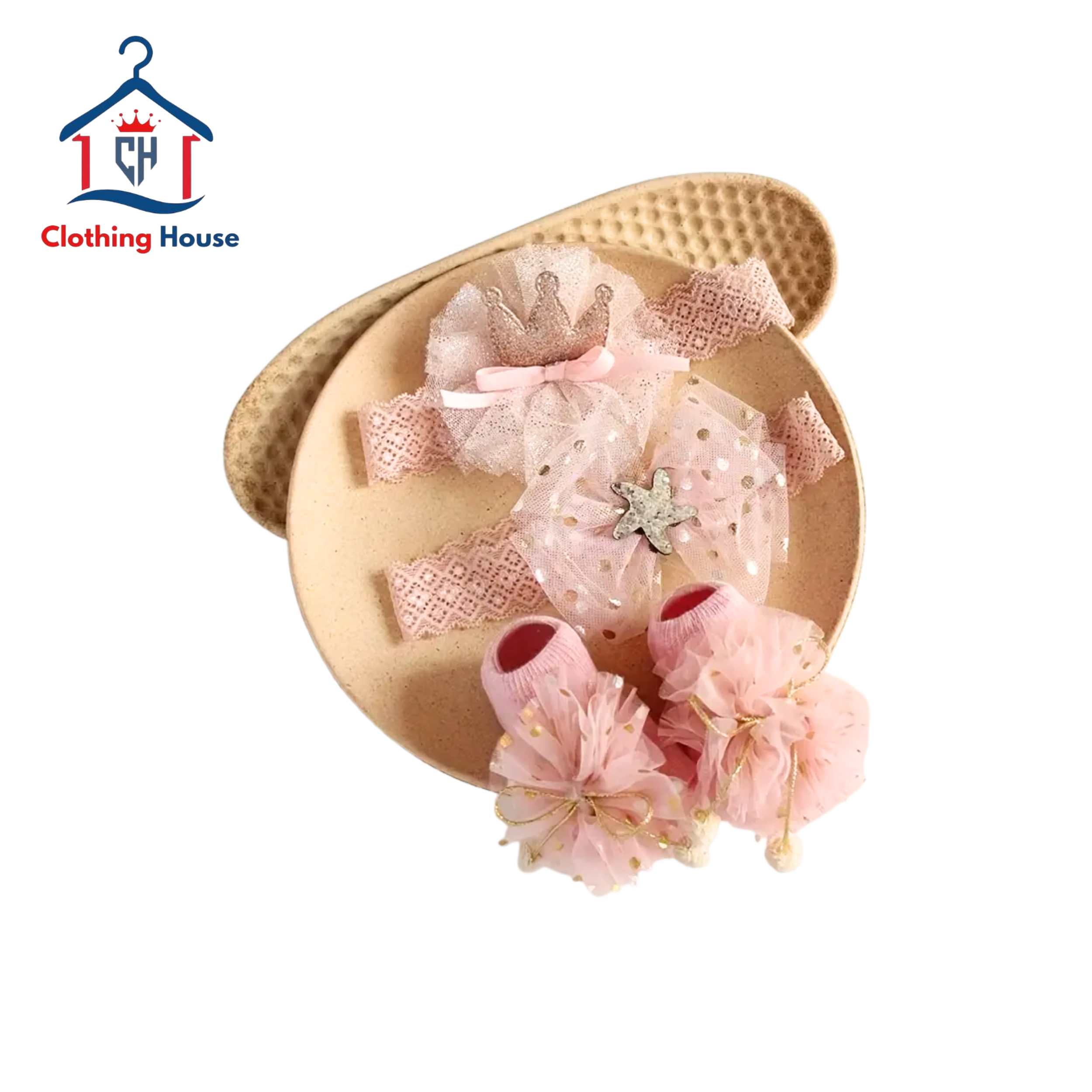 Baby Headband + Socks Set