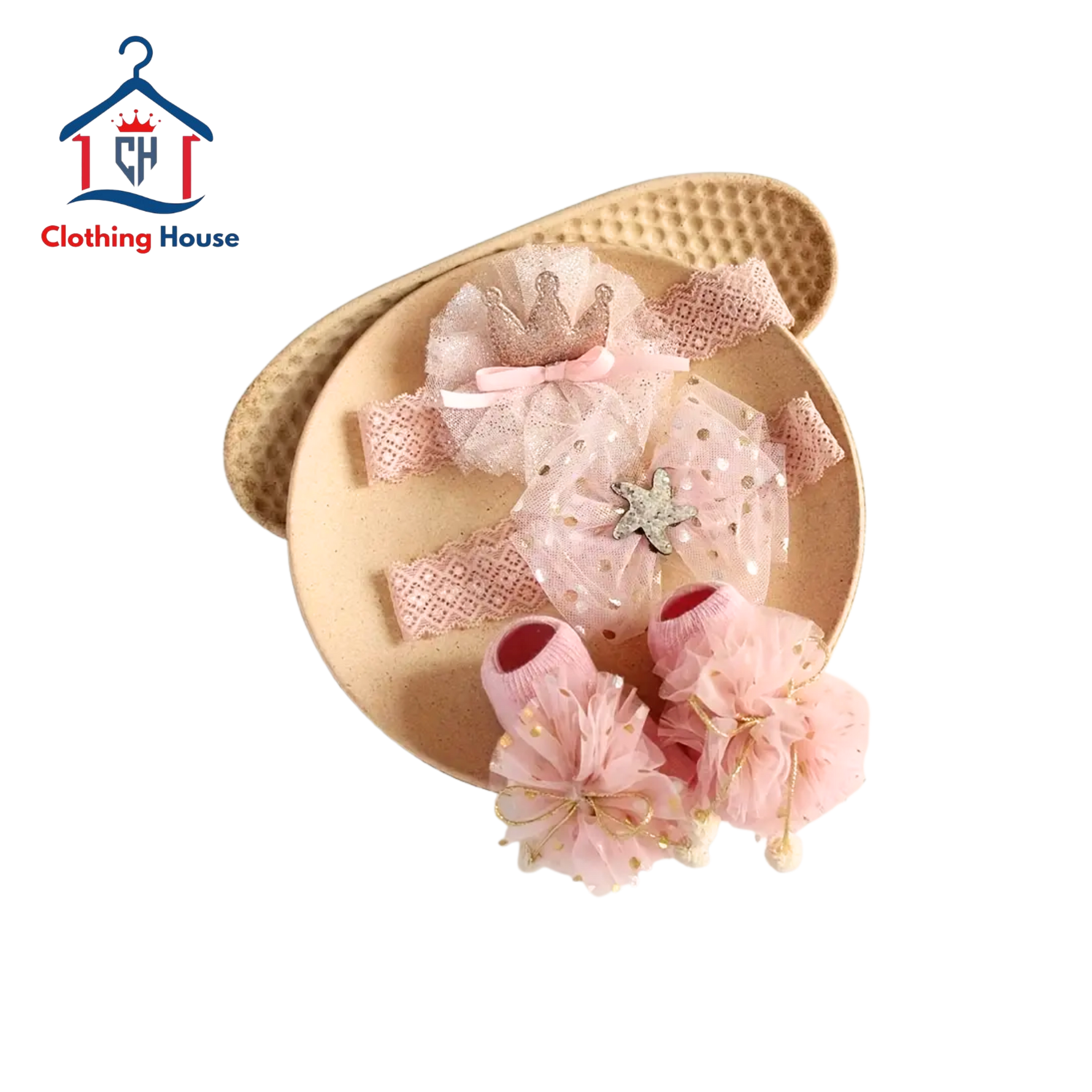 Baby Headband + Socks Set