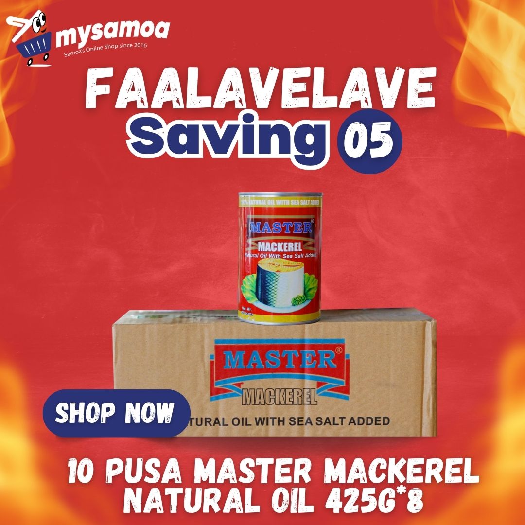 Faalavelave Saving 05 - Master Mackerel N/Oil 425g*8 | 10 Pusa Elegi - 1