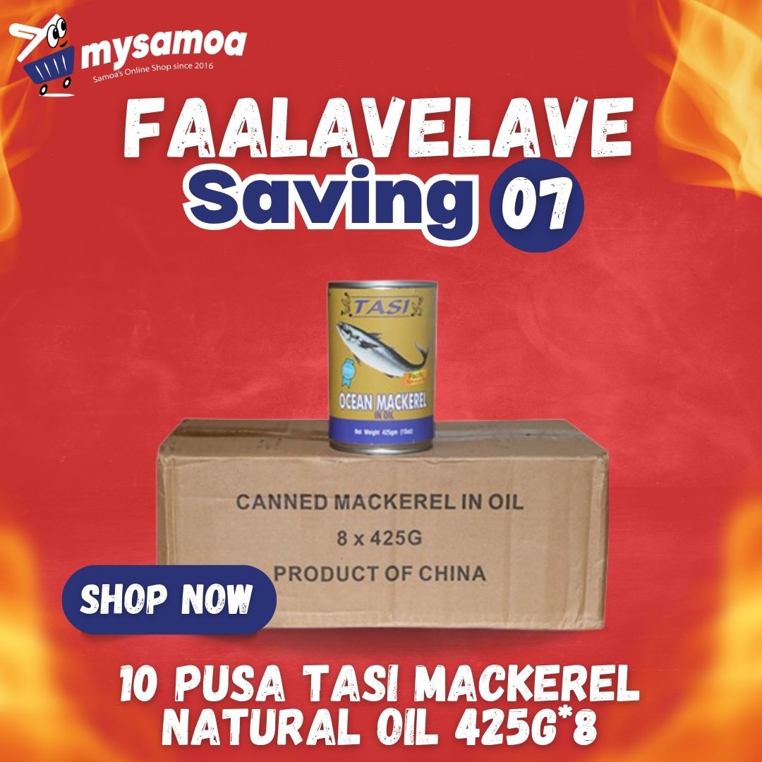 Faalavelave Saving 07 - Tasi Mackerel N/Oil 425g*8 | 10 Pusa Elegi - 1