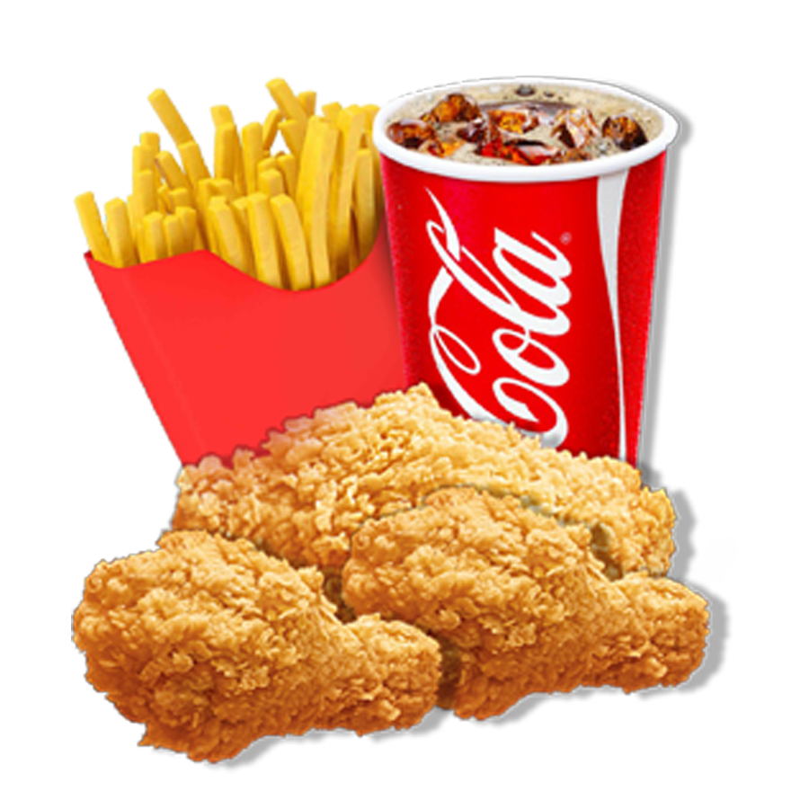 3PCS CHICKEN & CHIPS COMBO - 1