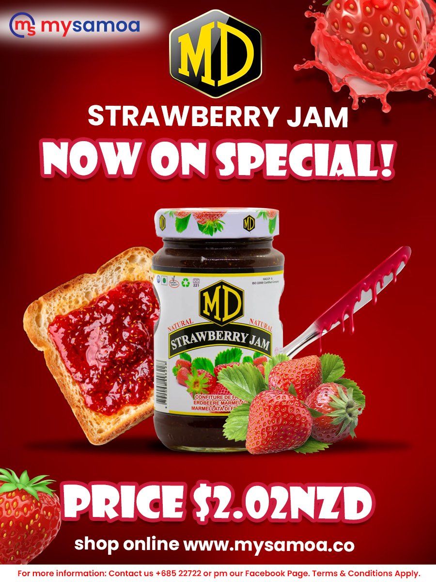 MD Original Strawberry Jam 500g - 1