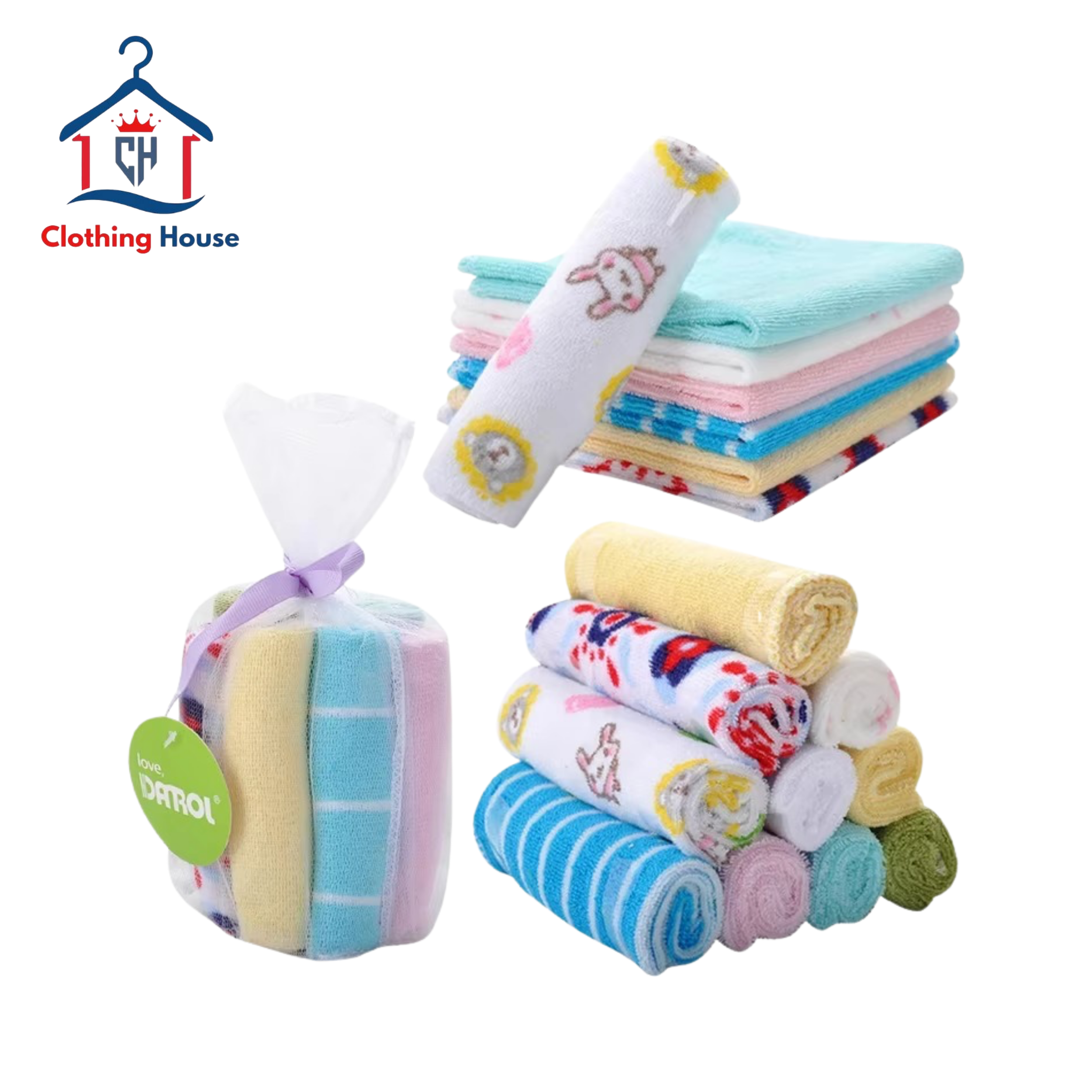 8 Piece Super Soft Wash Cloth Set
