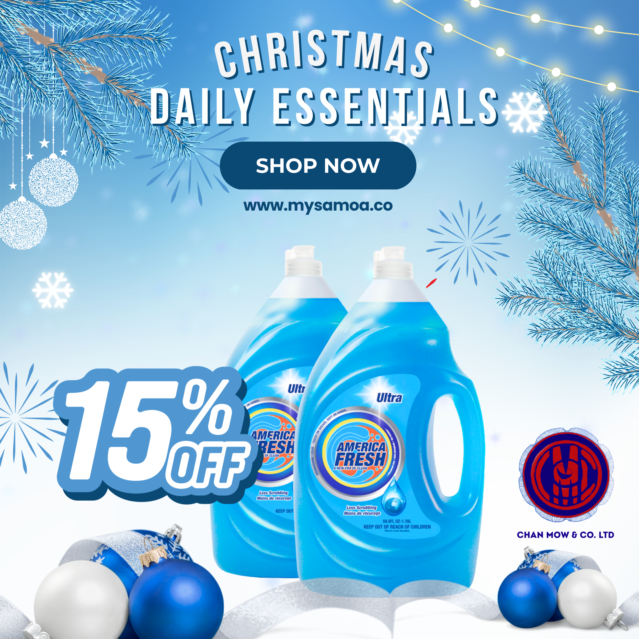 American fresh dishwashing liquid 1.76ltr