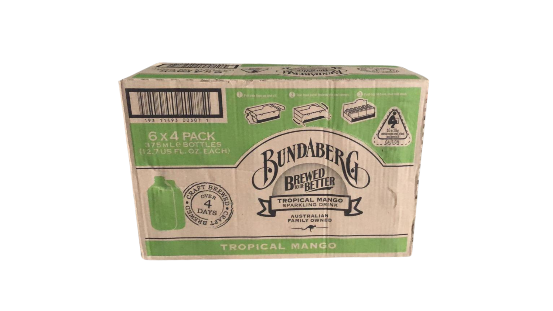 Bundaberg Tropical Mango 375 ml, 6x4 Pack