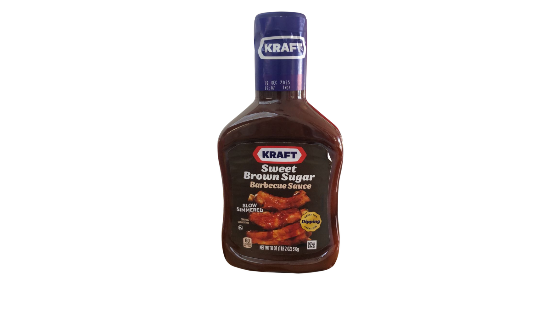 Kraft Sweet Brown Sugar Slow-Simmered Barbecue Sauce, 18 oz Bottle