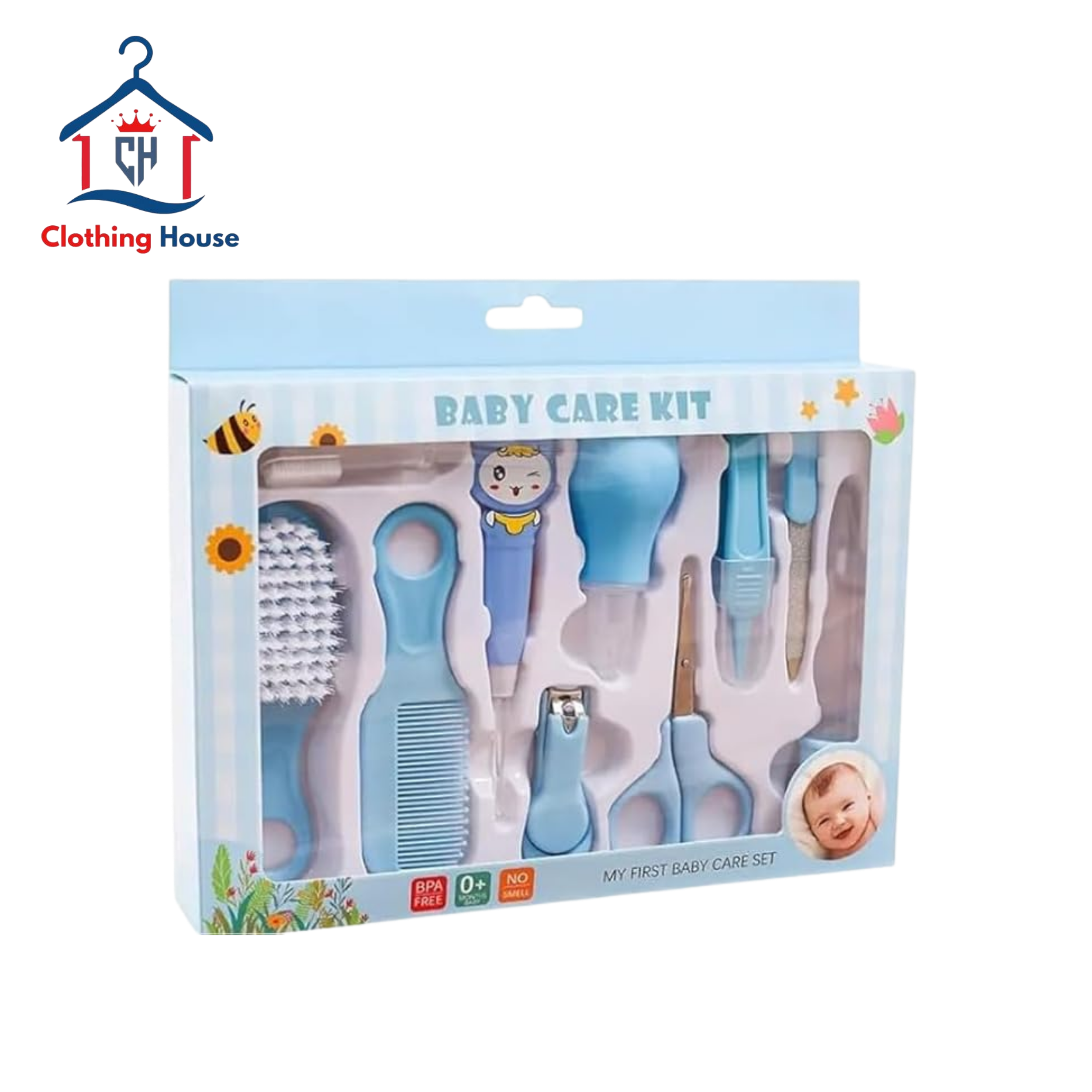 10-Piece Baby Grooming Kit (Pink/Blue)