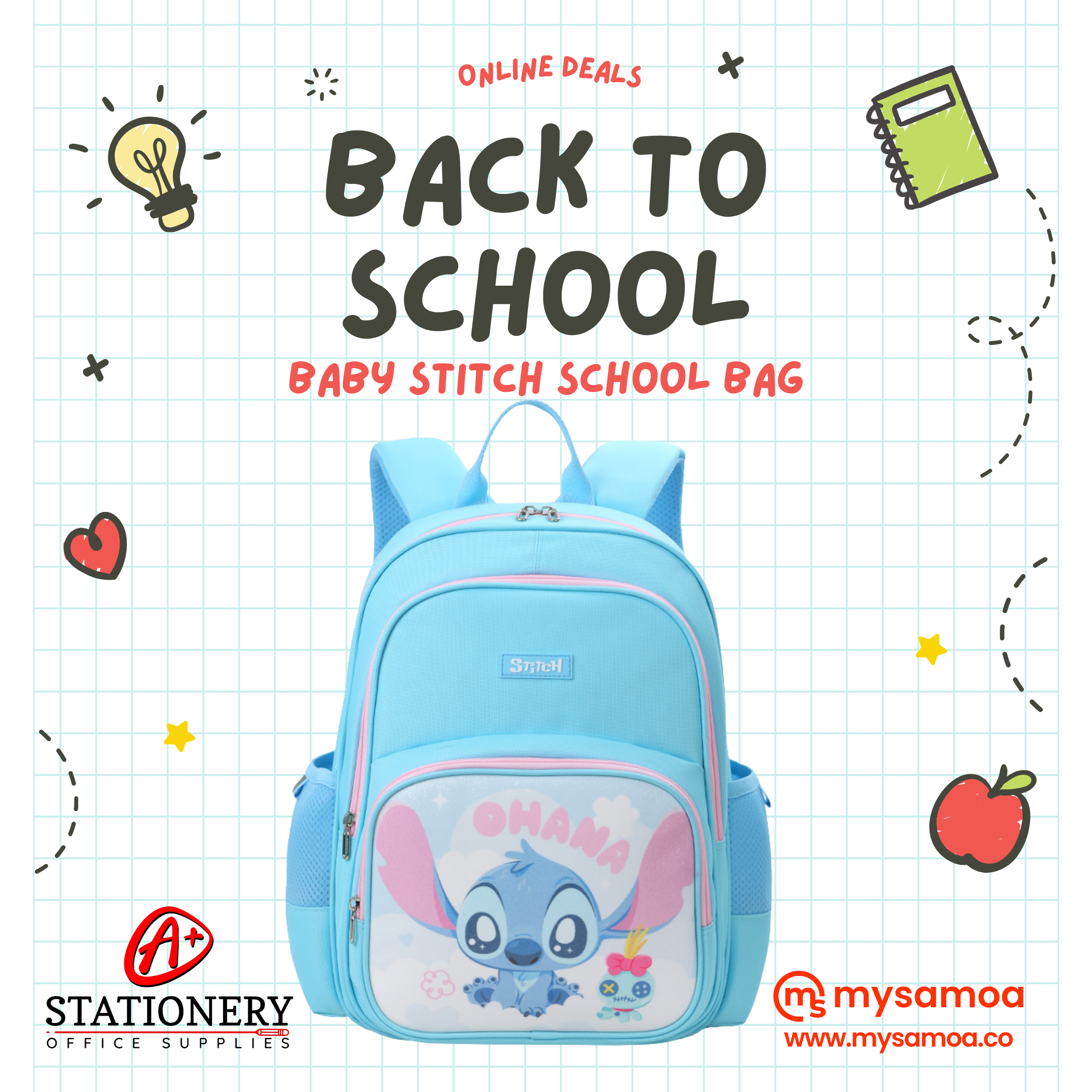 Baby Stitch School Bag