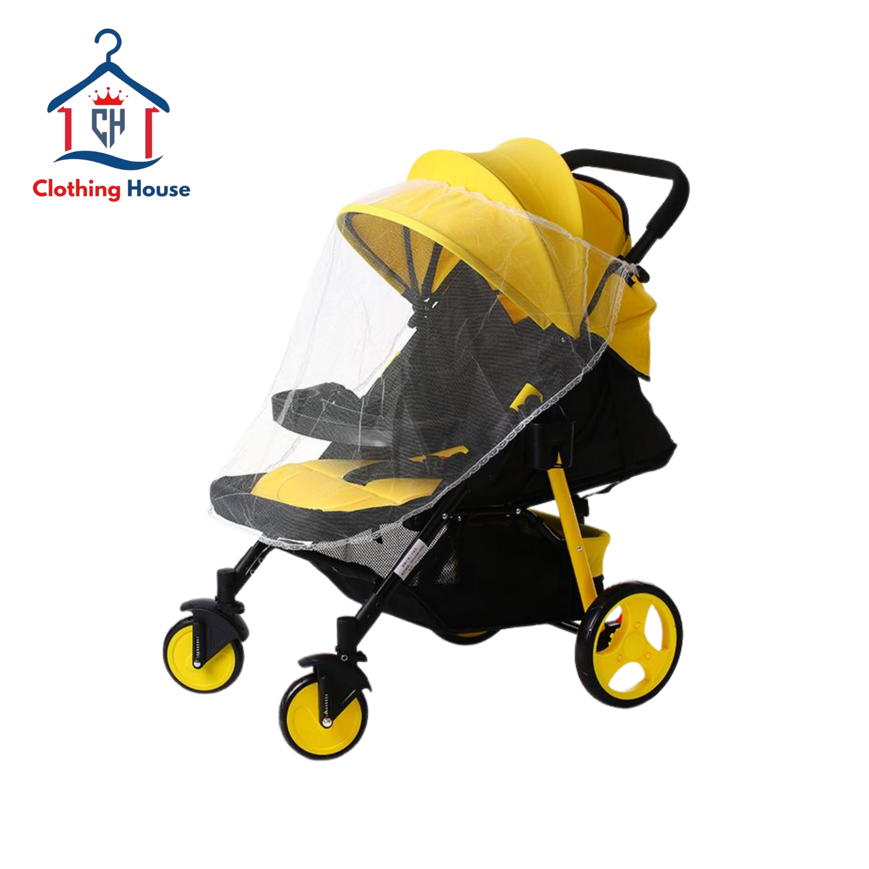Foldable Baby Stroller w/ Safety Harness