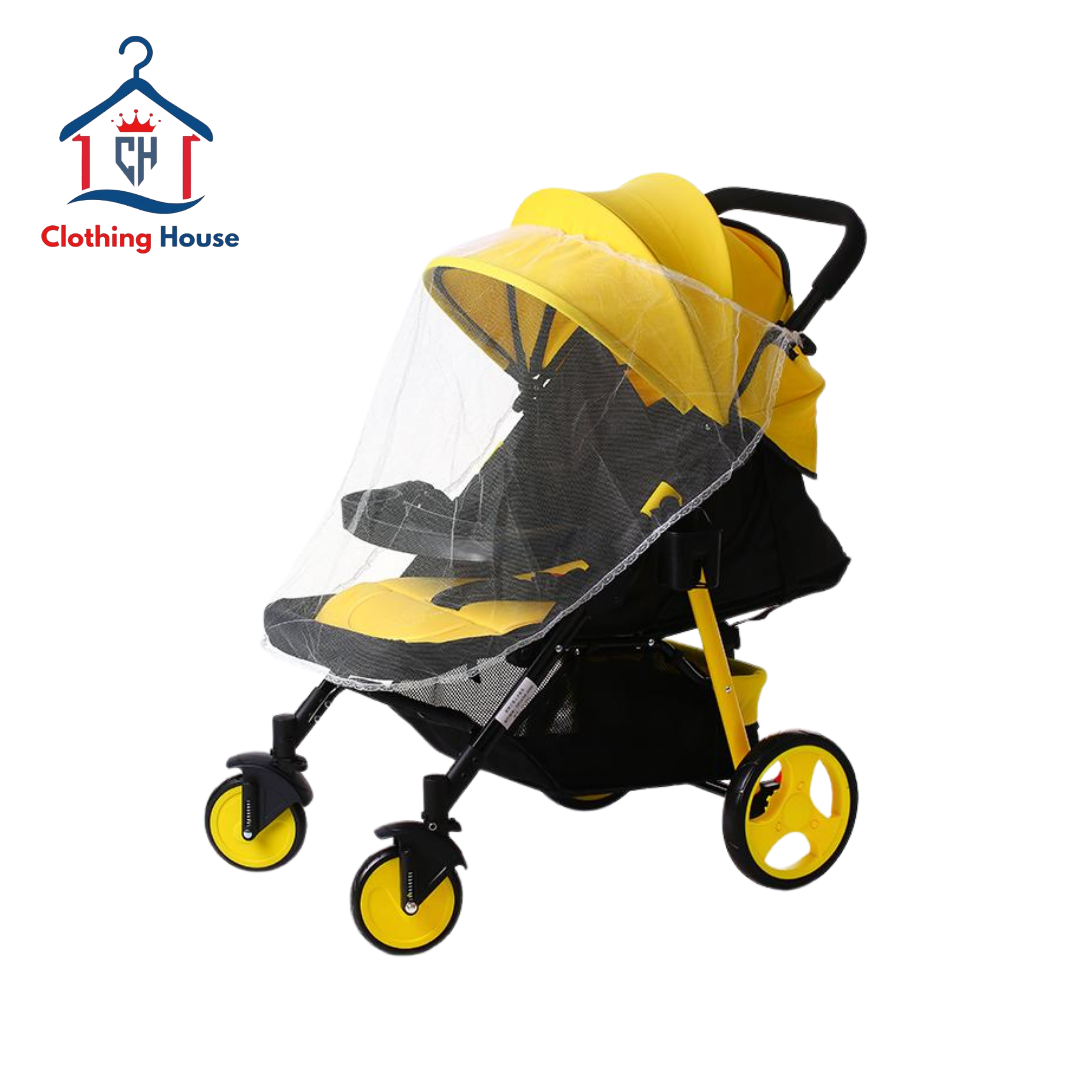 Foldable Baby Stroller w/ Safety Harness