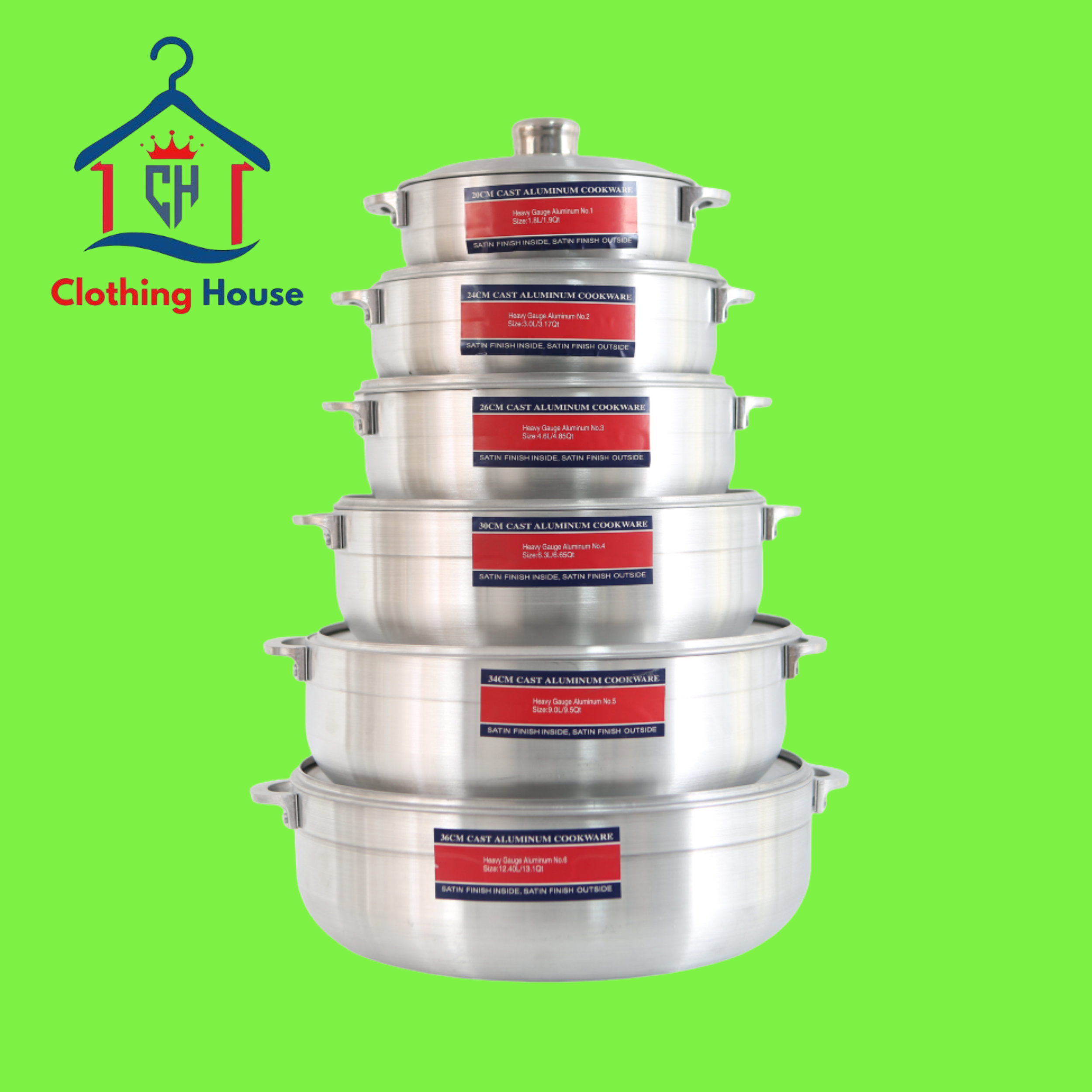 6-Piece Aluminum Casserole Set