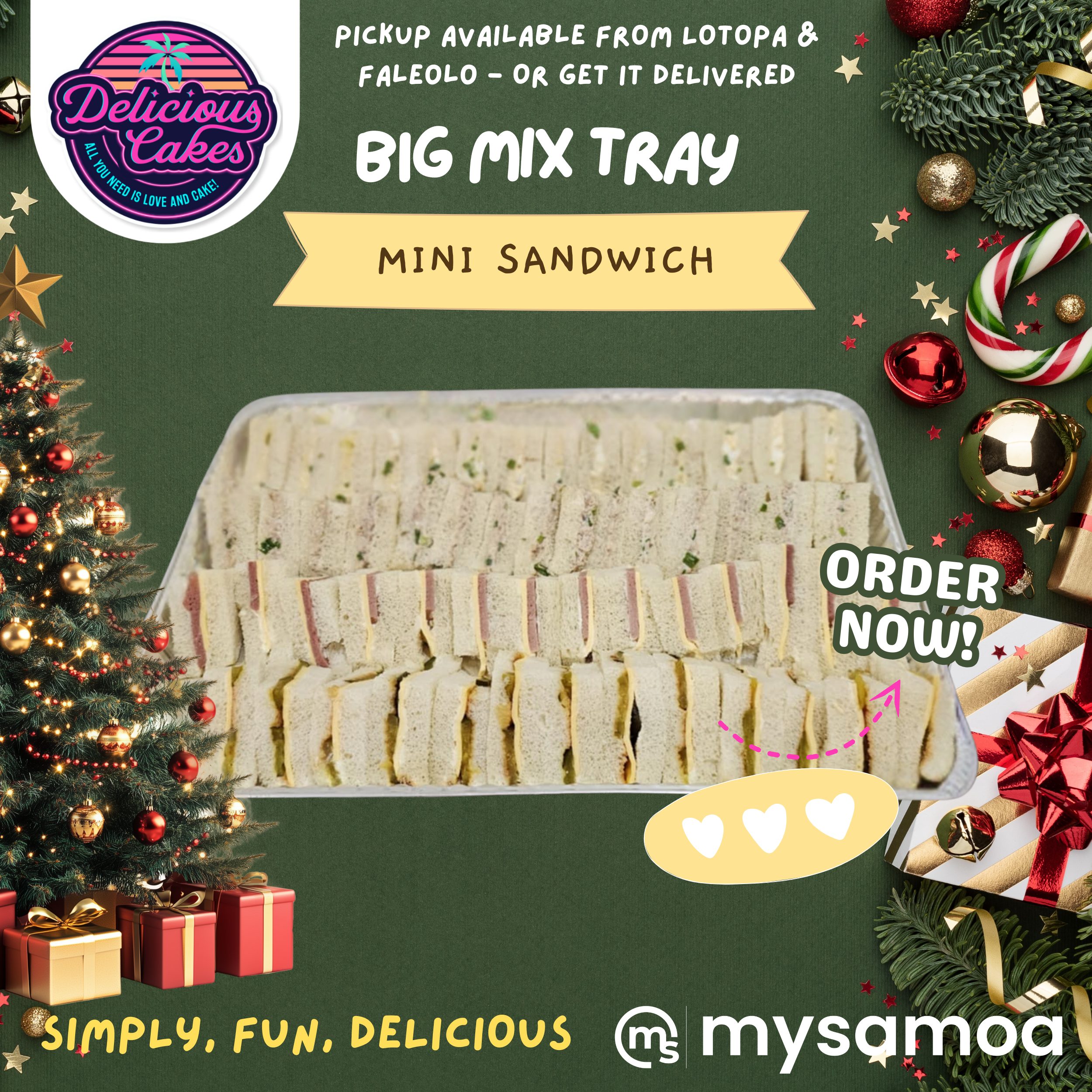 Big mix tray mini sandwich