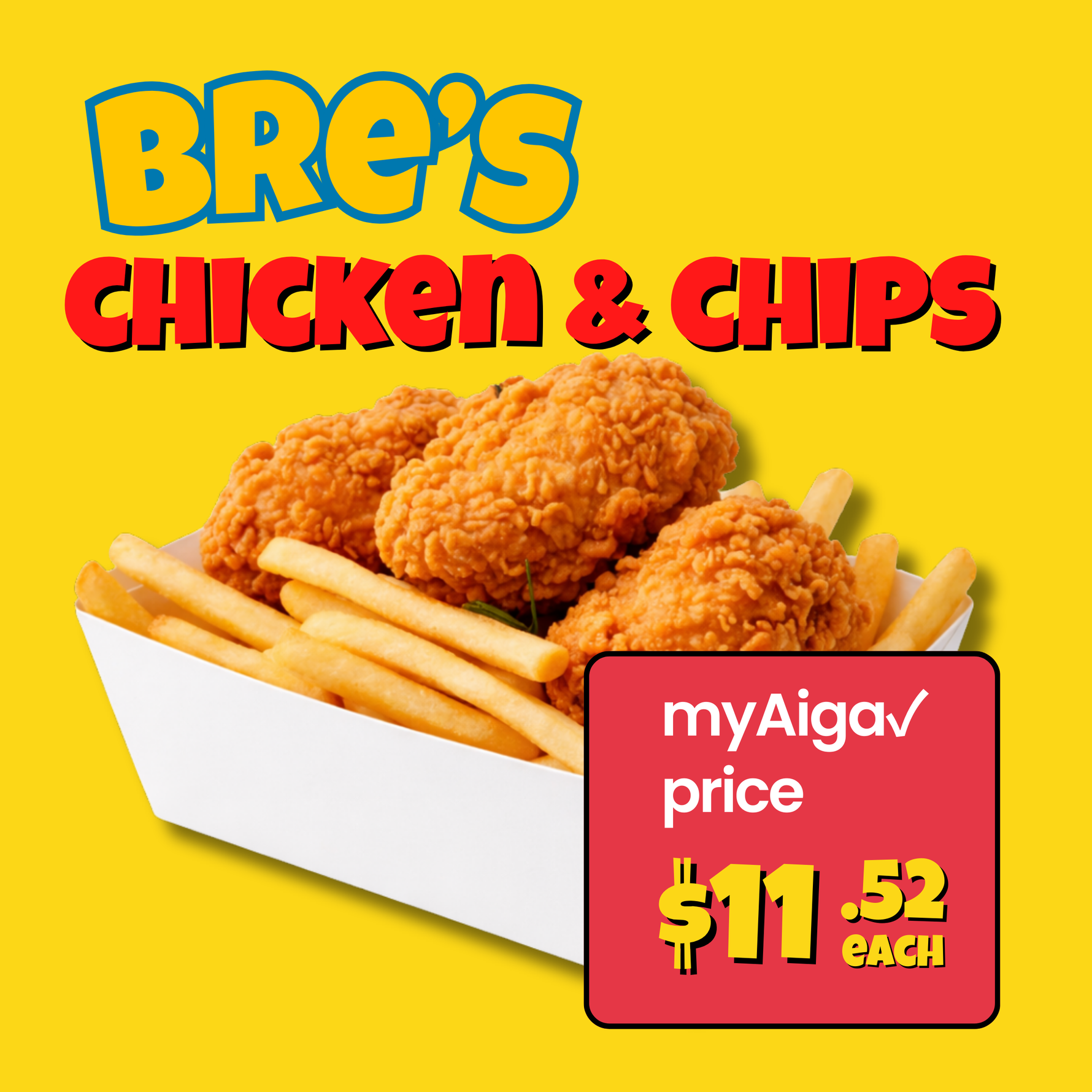 Chicken & Chips Combo – Pickup from BRE’S Animal Fries, Vailima Bre's Animal Fries & Chicken