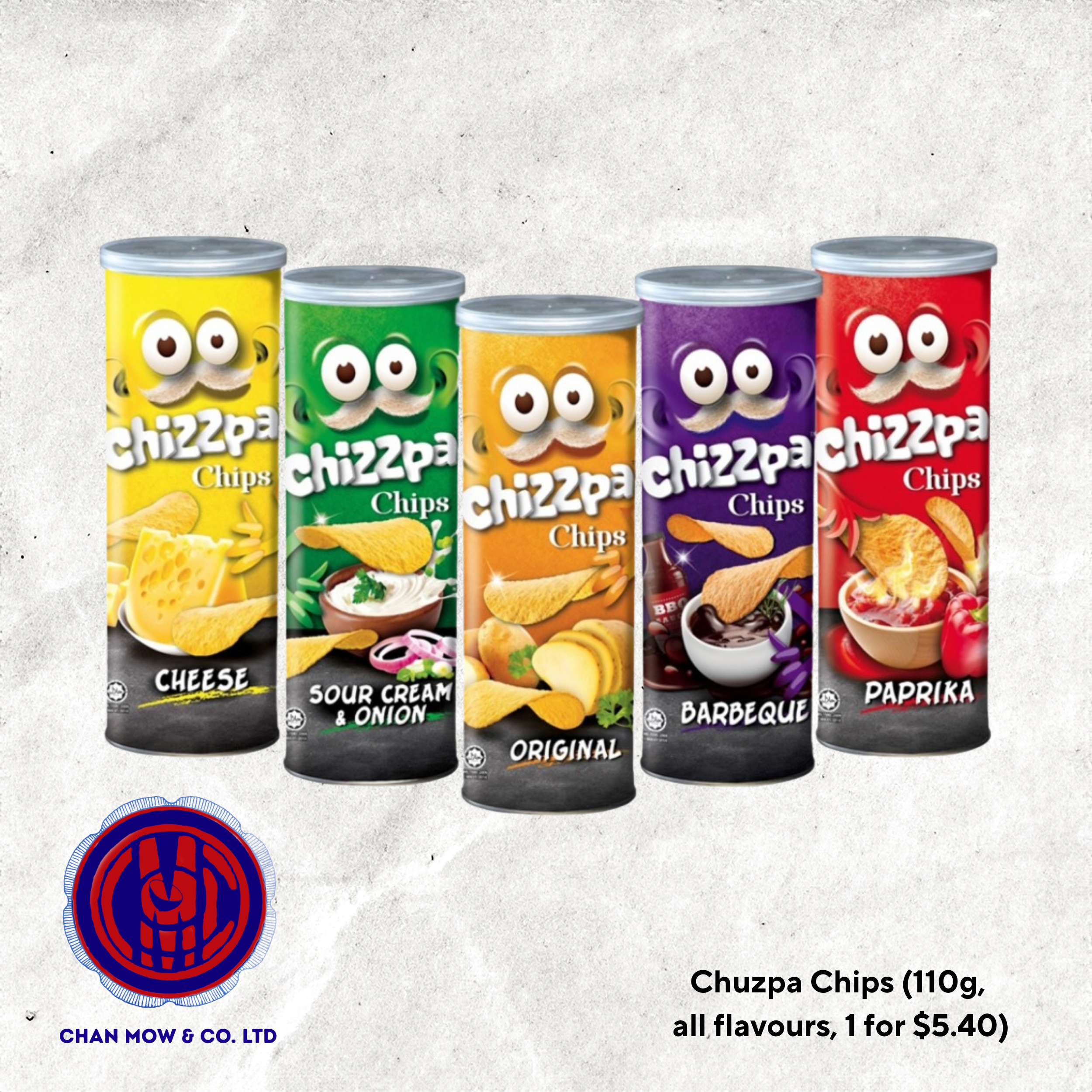 Chuzpa Chips (110g, all flavours, 1 for $5.40)