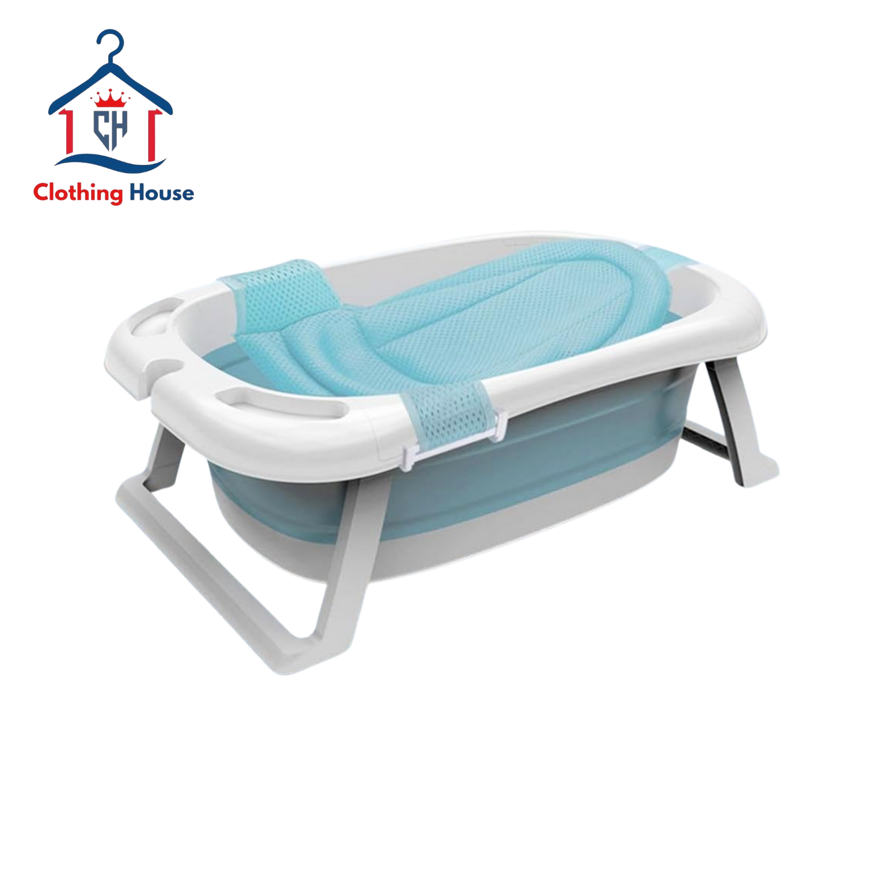 Collapsible Bathing Tub,Baby Shower Basin with Temperature Sensing,with Detachable Bath Stool,Vertical Large Space Folding Baby Bath Tub,for Infants Kids Aged 0-6 Years Old