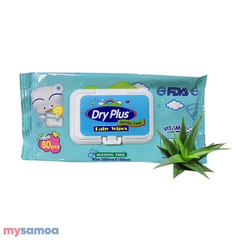 Dryplus Baby Wipes Aloe Vera 40 Pcs
