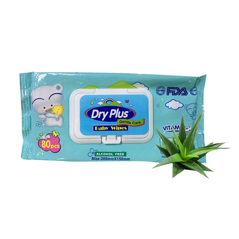 Dryplus Baby Wipes Aloe Vera 40 Pcs