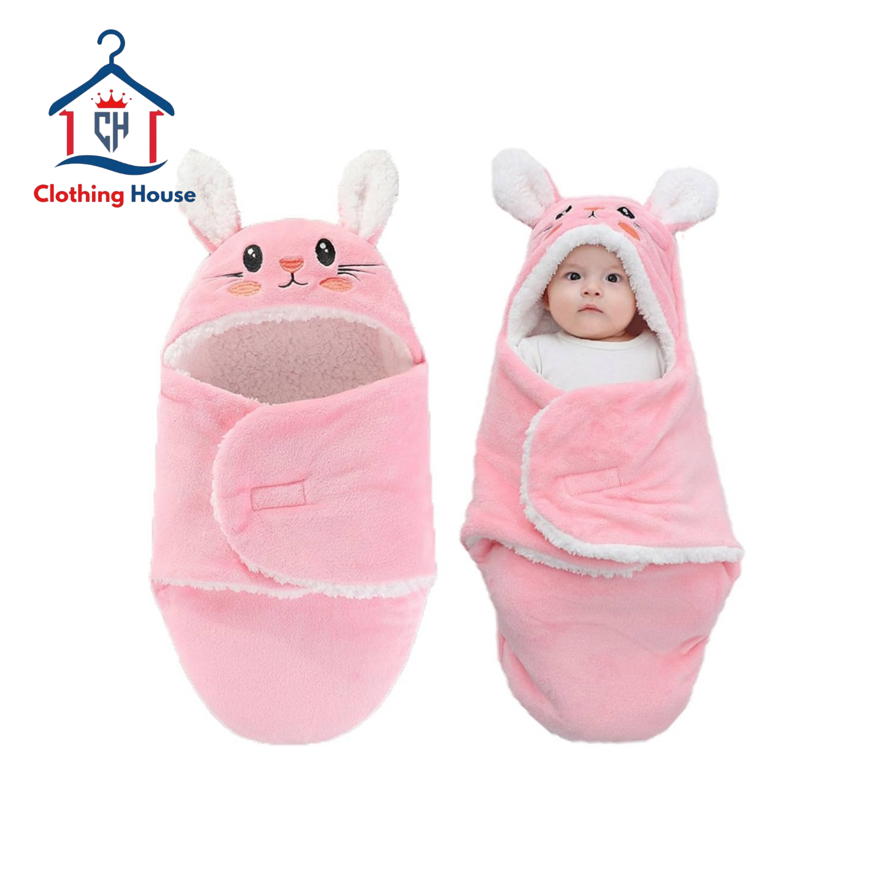 ELECDON Baby Hooded Swaddle Blanket