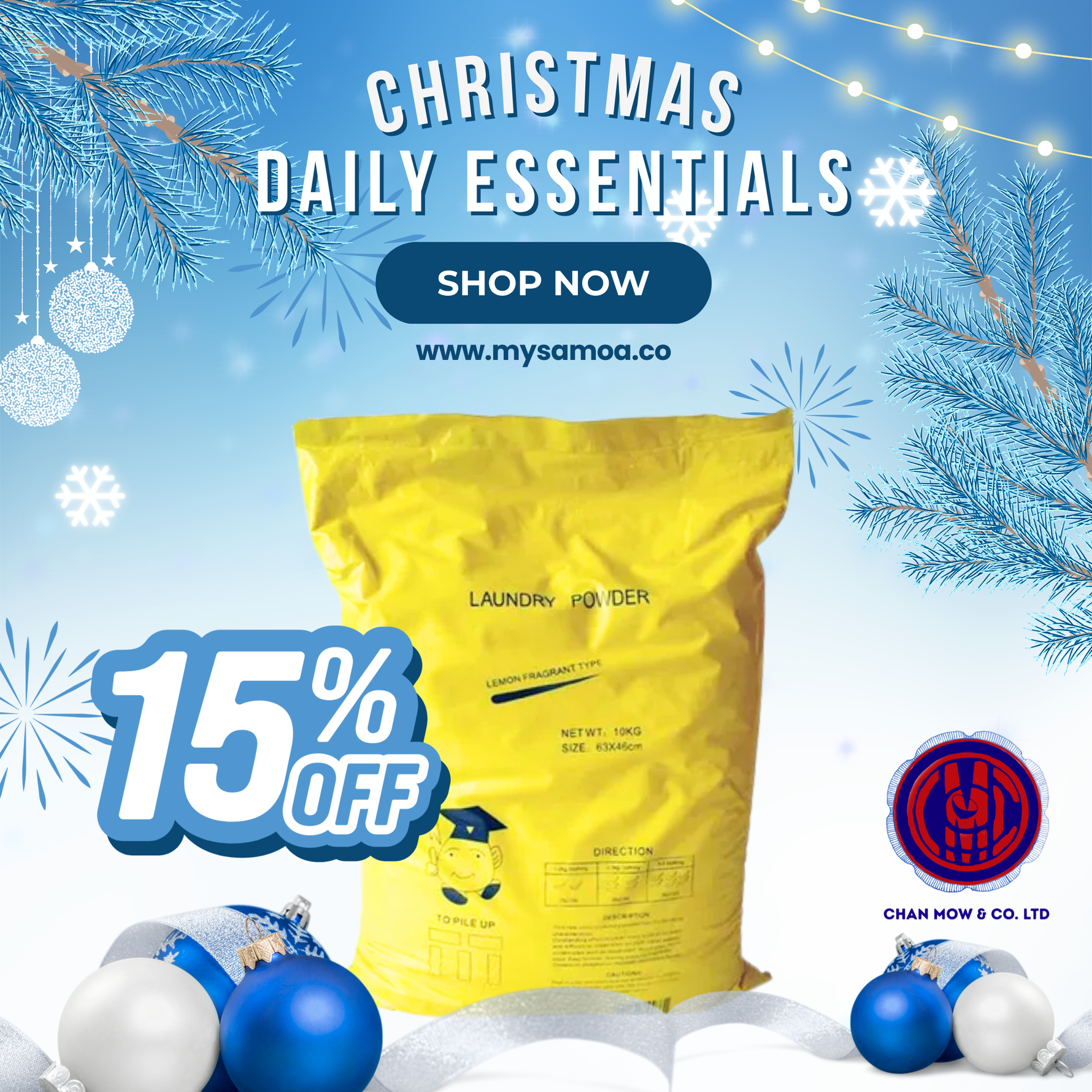 Easy Lemon laundry powder 10kg