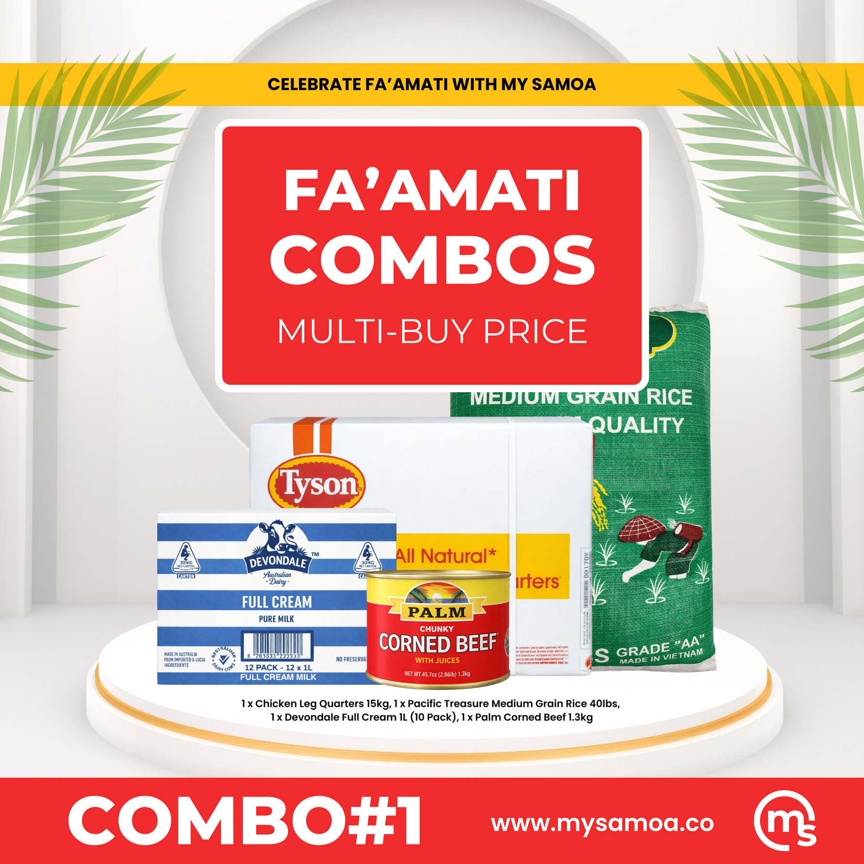 FA'AMATI COMBO #1 [Pickup from Chan Mow, Saleufi] Chan Mow Supermarket (Amau)