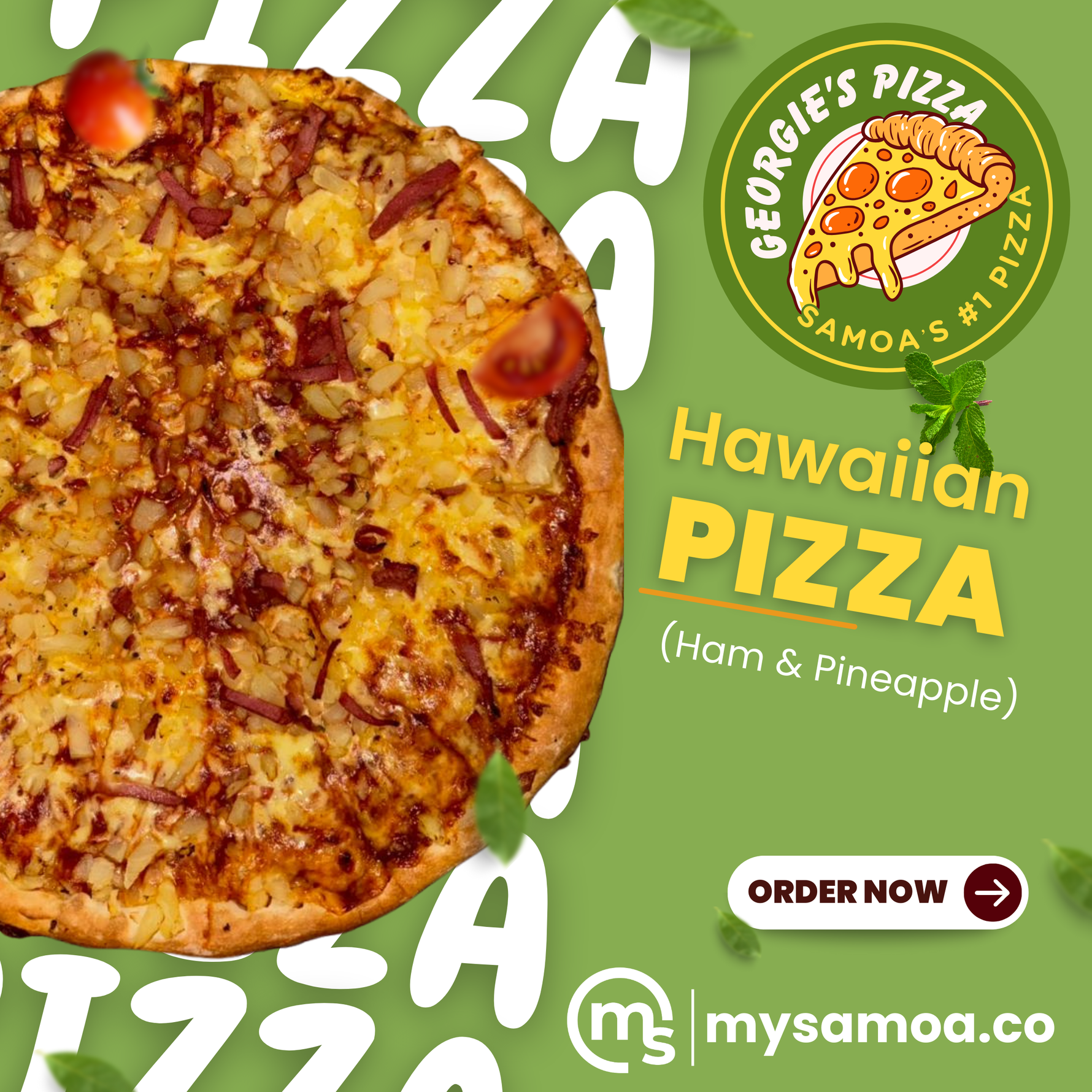 Hawaiian Pizza (Ham & Pineapple)