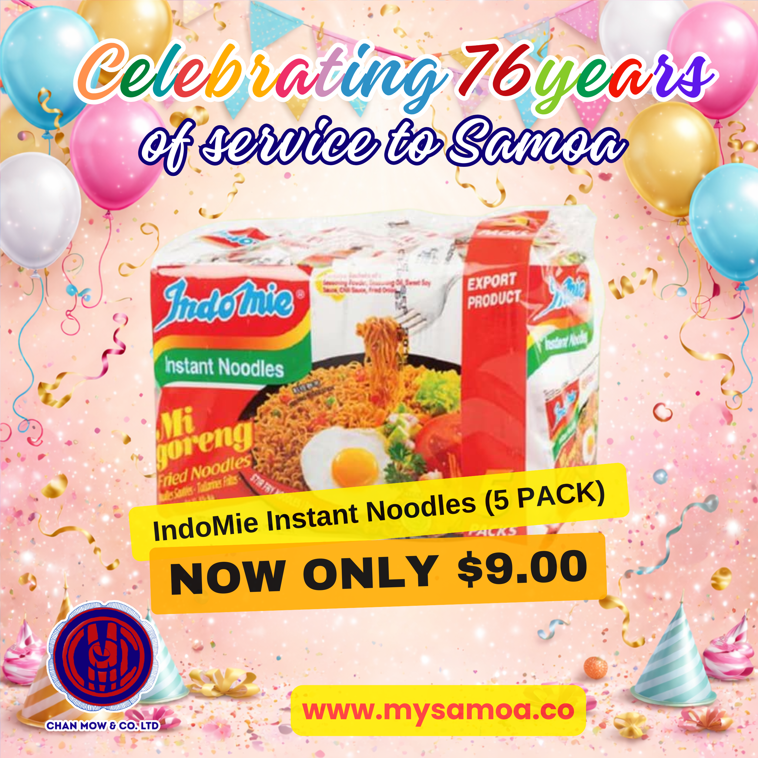 IndoMie Instant Noodles (5 PACK) My Samoa