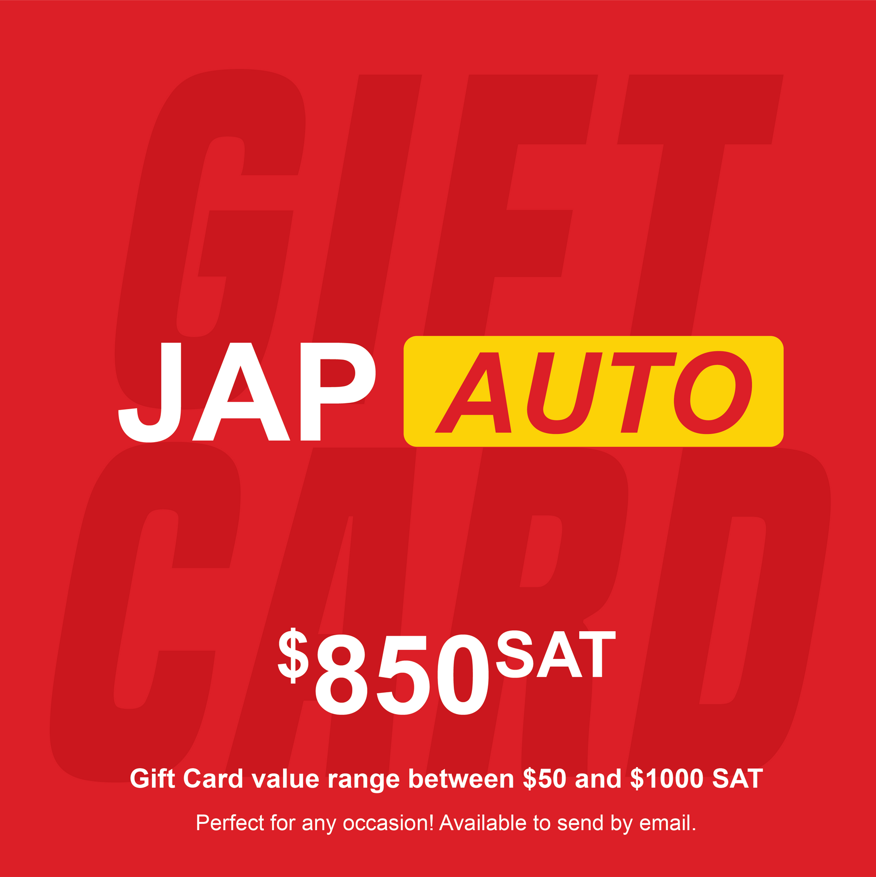JAP Autos Voucher – $850 Tala (Redeemable at Taufusi, Apia)