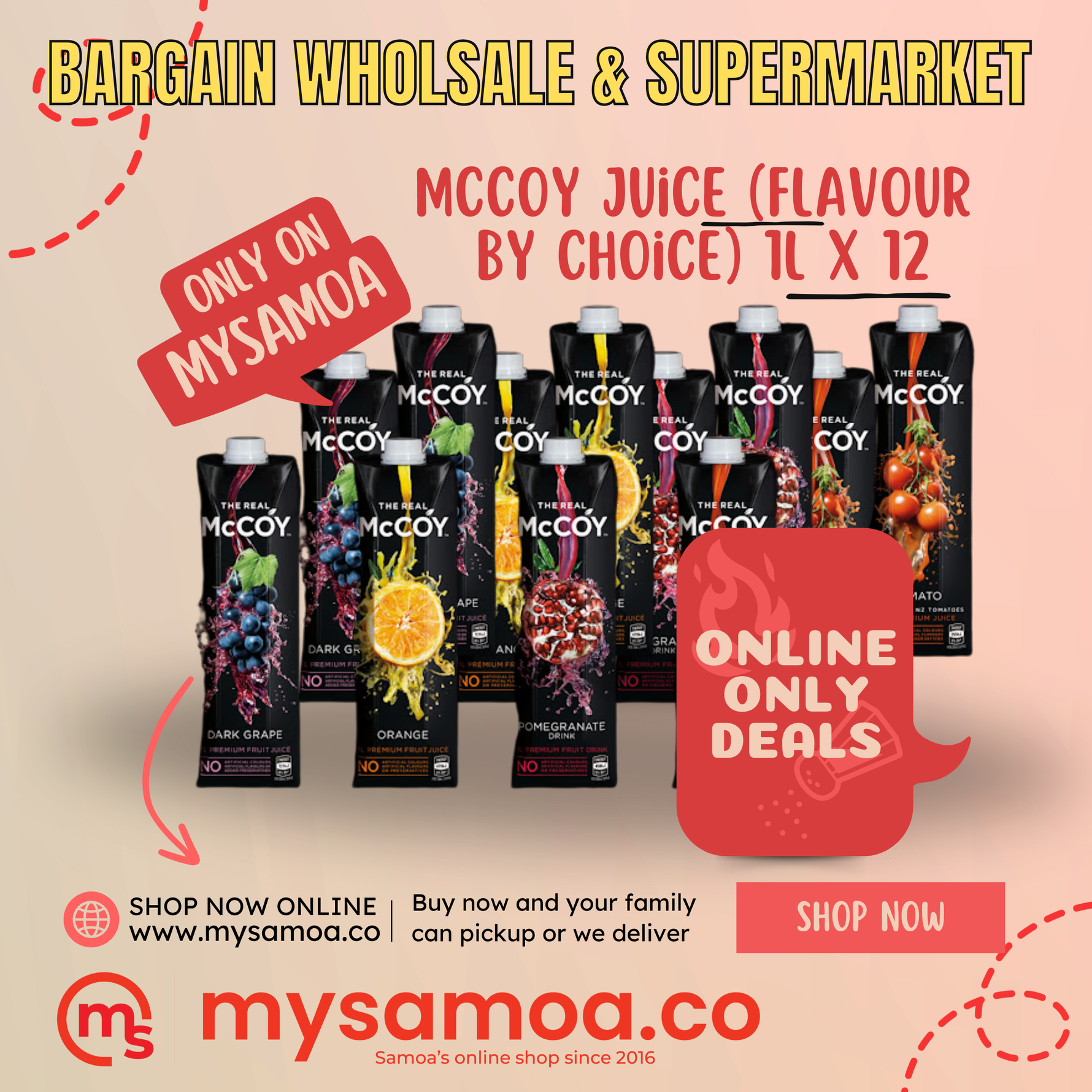 McCoy Juice Flavor by choice (1L x 12)