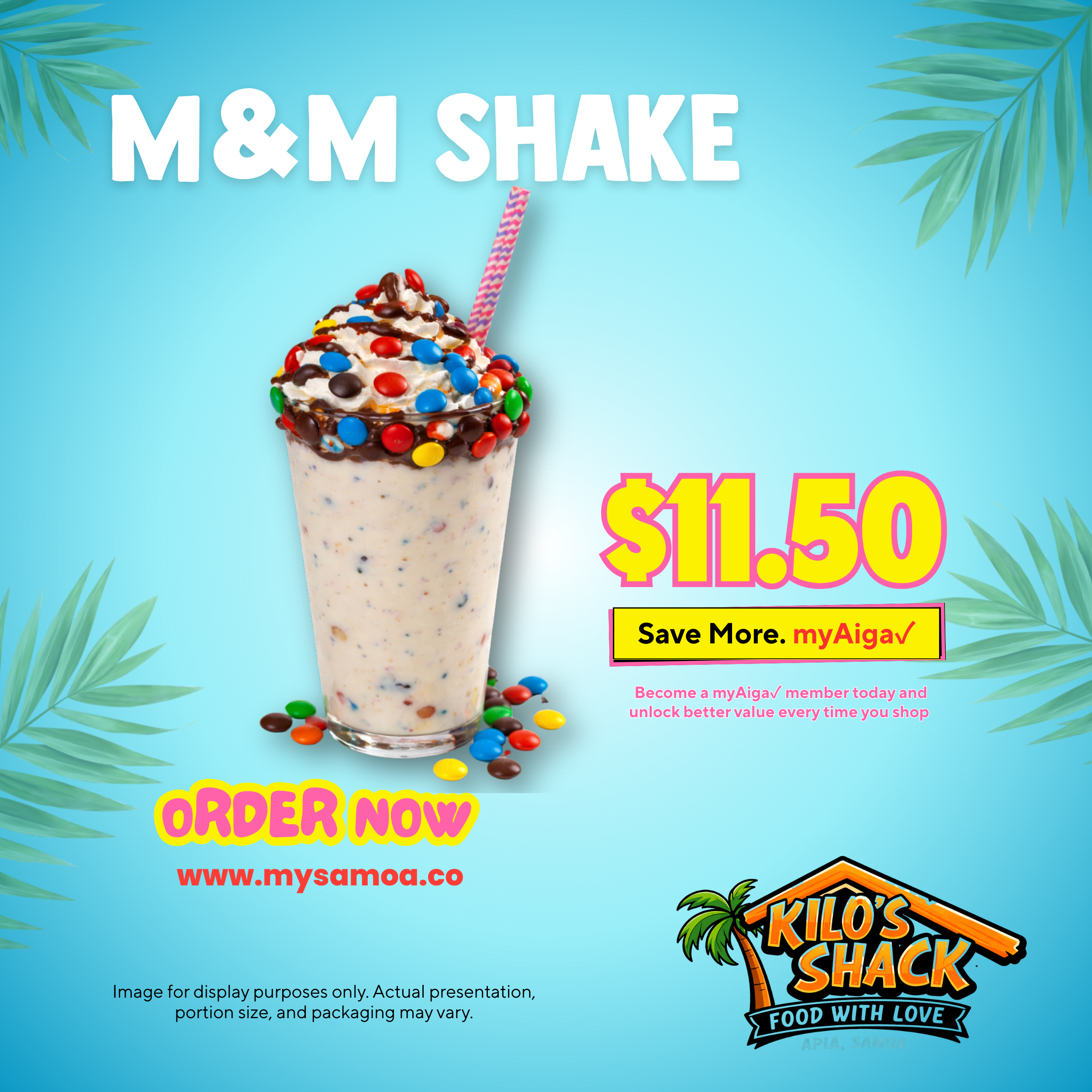 M&M Shake - Pickup from Kilo Shack, Saleufi
