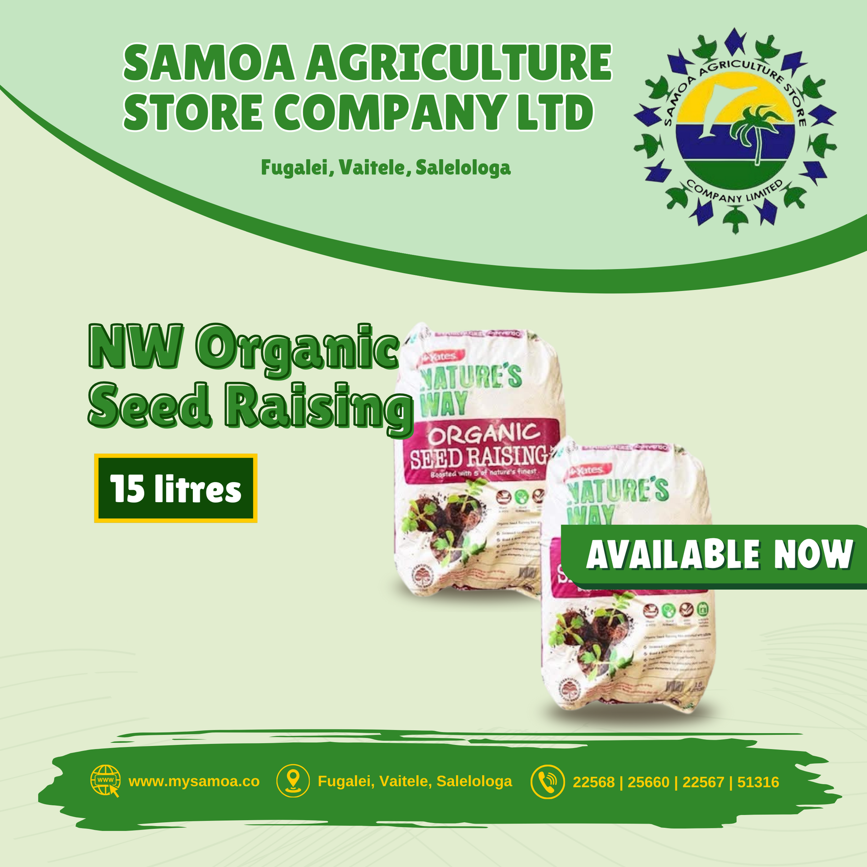 NW Organic Seed Raising Mix 15 litre