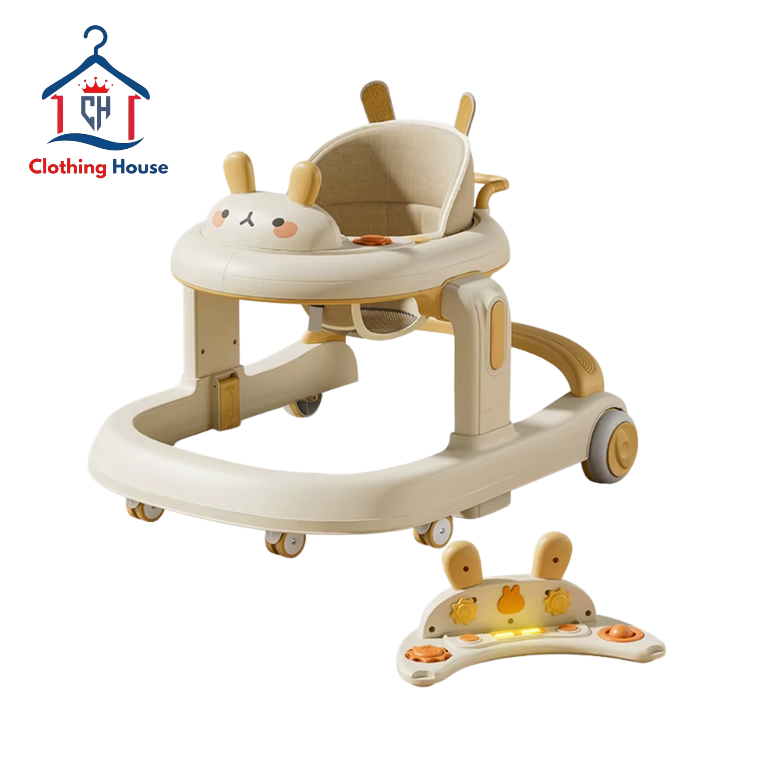 New Product Ideas 2024 Multifunction Foldable Kids Children Walker Baby Music Andador Baby Walker With Wheels and Seat