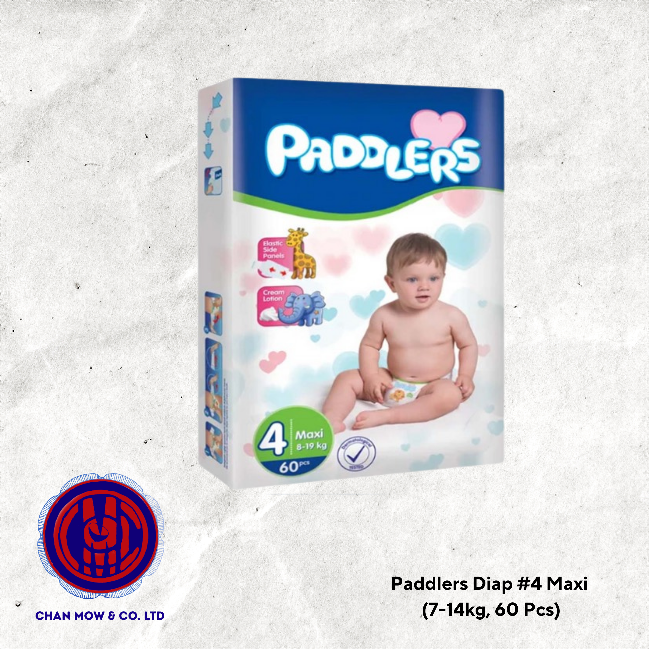 Paddlers Diap #4 Maxi (7-14kg, 60 Pcs)