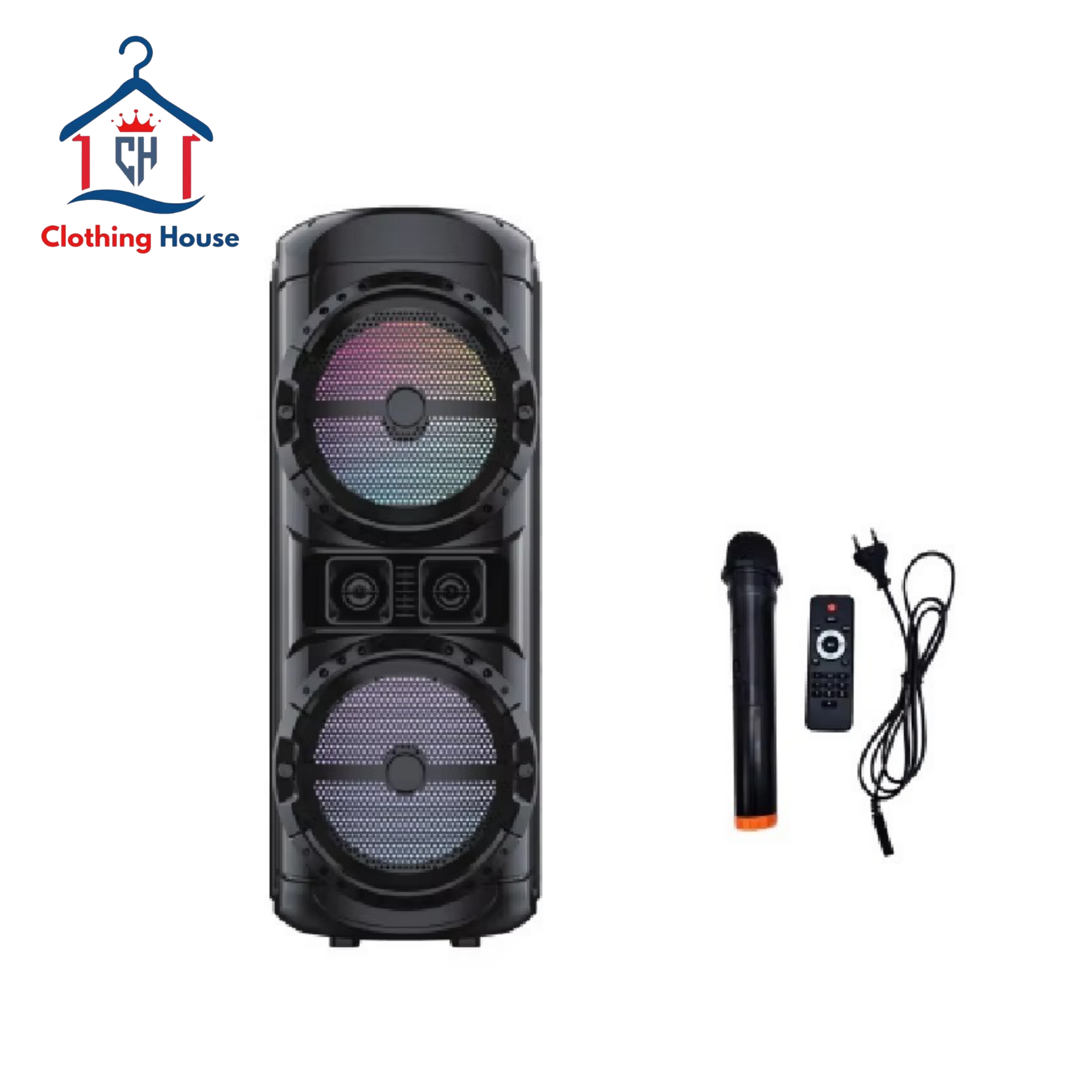 Dual 6.5″ PRO Audio Trolley Speaker w/ LED