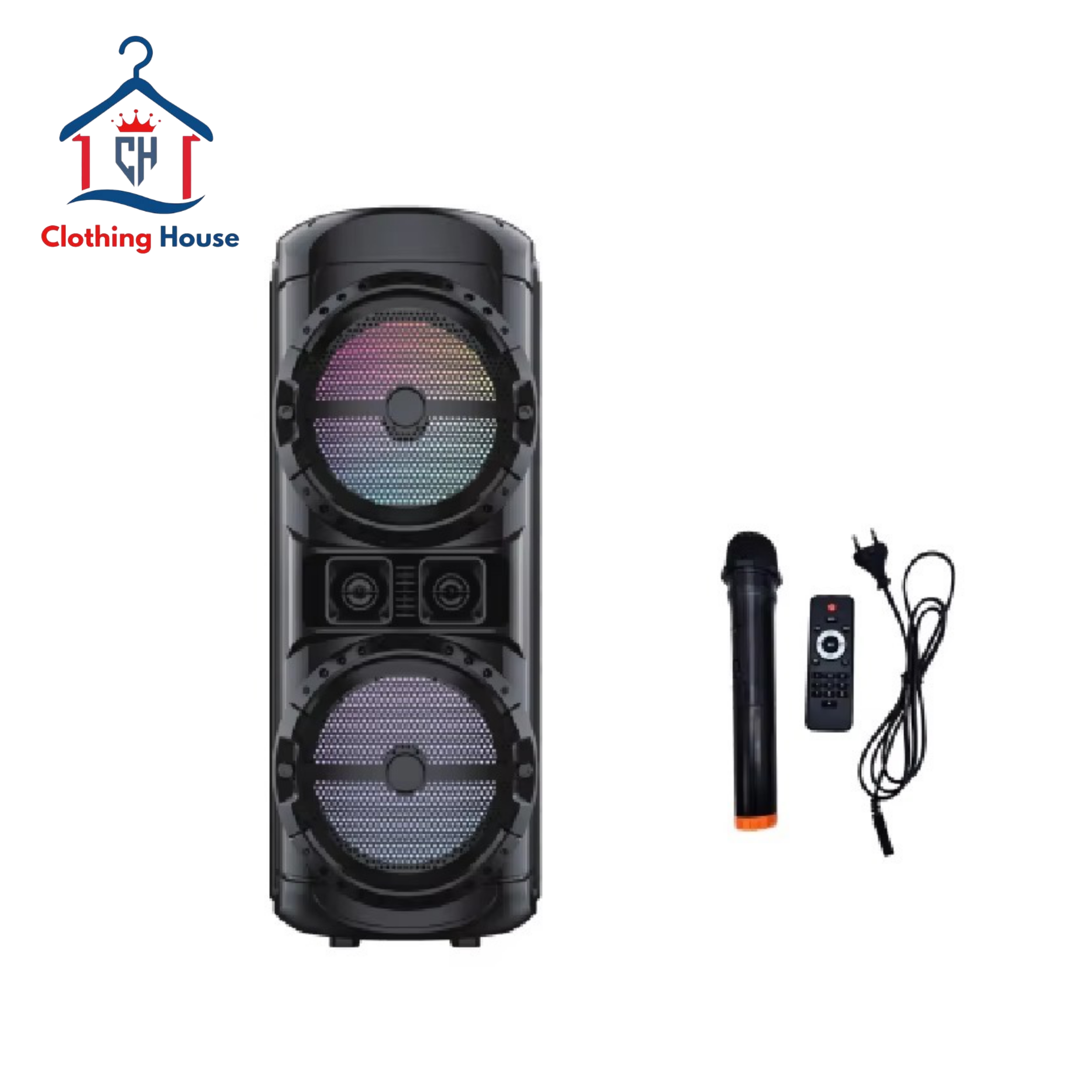 Dual 6.5″ PRO Audio Trolley Speaker w/ LED