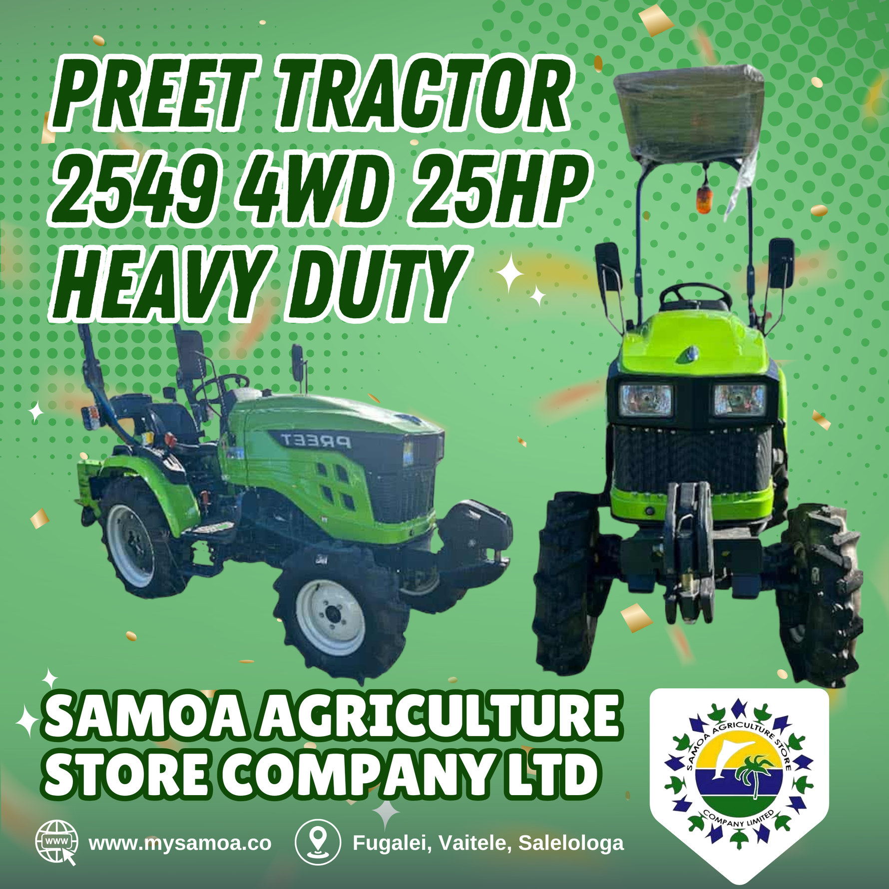 Preet Tractor 2549 4WD 25HP Heavy Duty