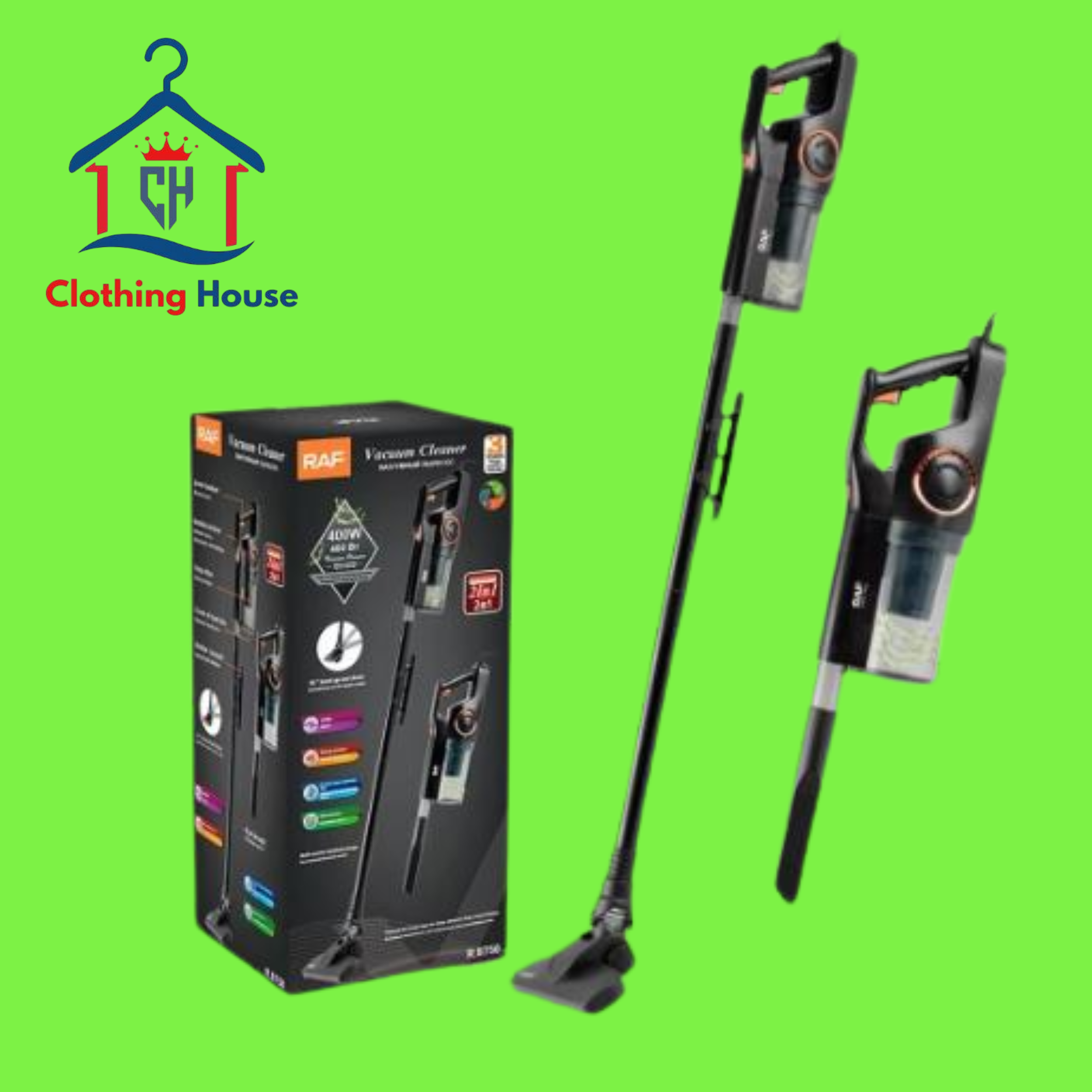RAF R.8758 Multi-use rechargeable vacuum cleaner 400watt