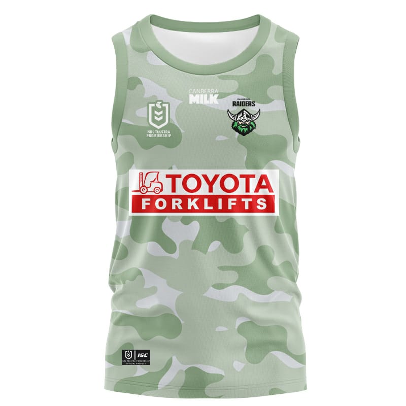Raiders NRL singlets  (Pickup from Top Shop - Vaitele Tai)