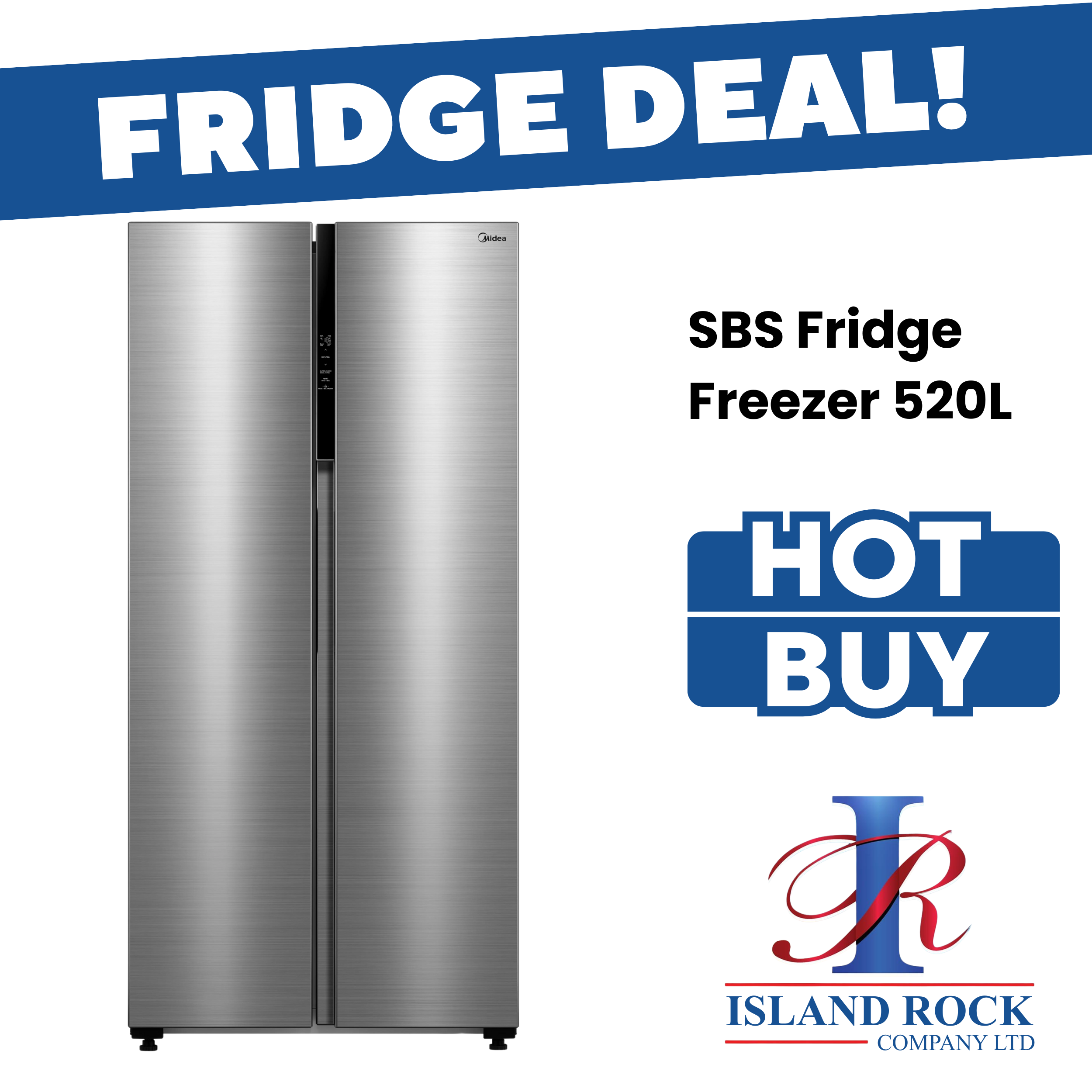 SBS Fridge Freezer 520L