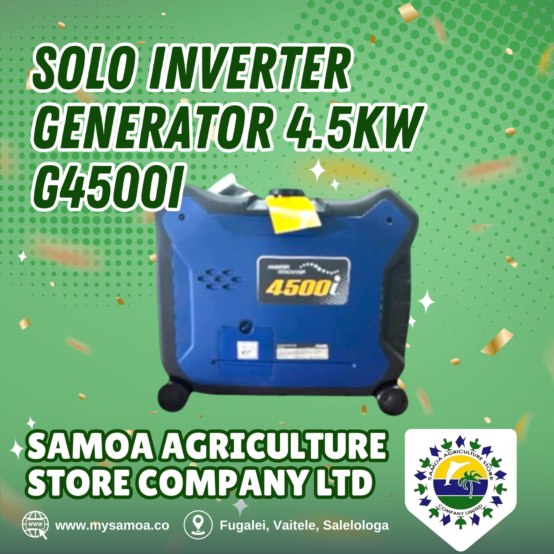 SOLO Inverter Generator 4.5kw G4500i