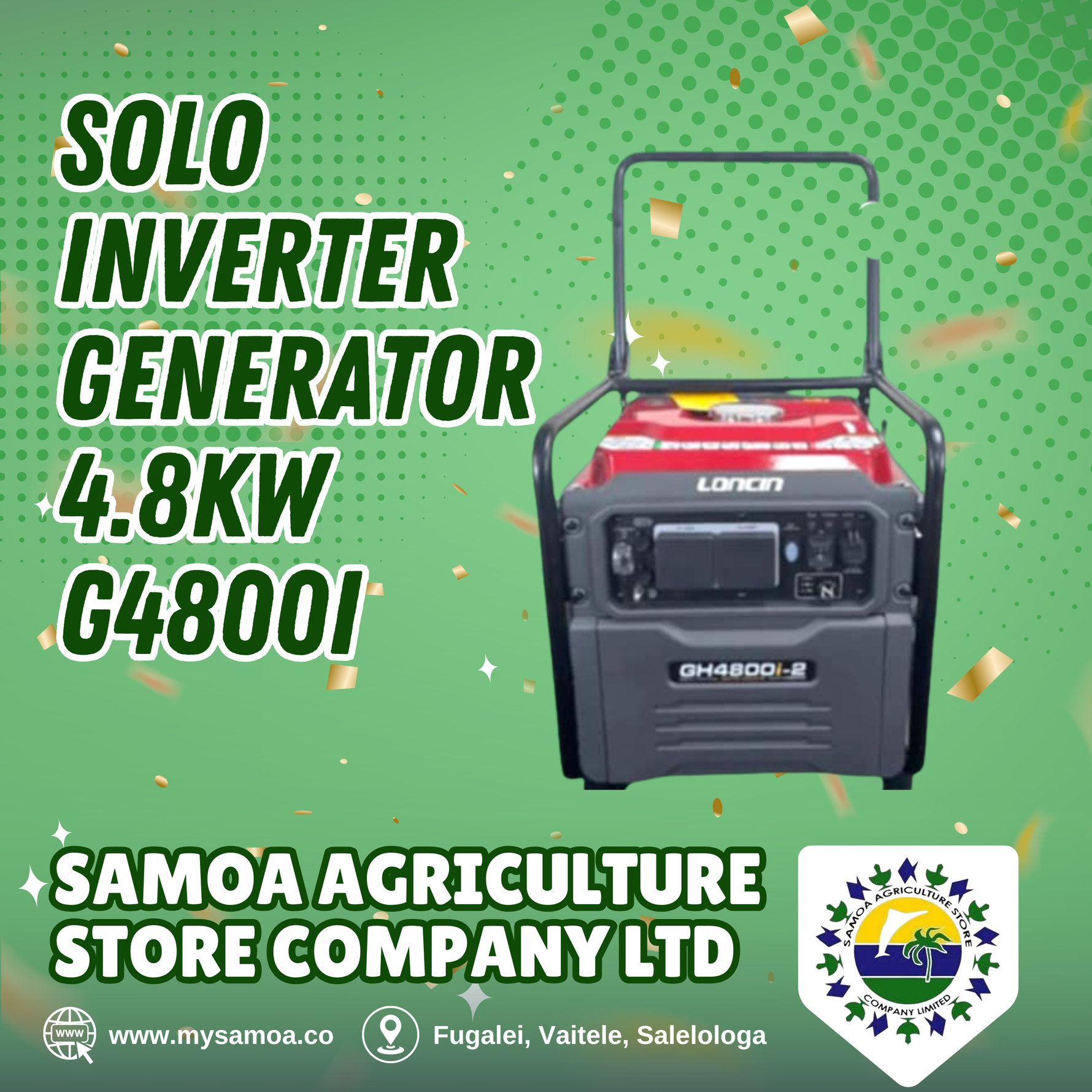 SOLO Inverter Generator 4.8kw G4800i