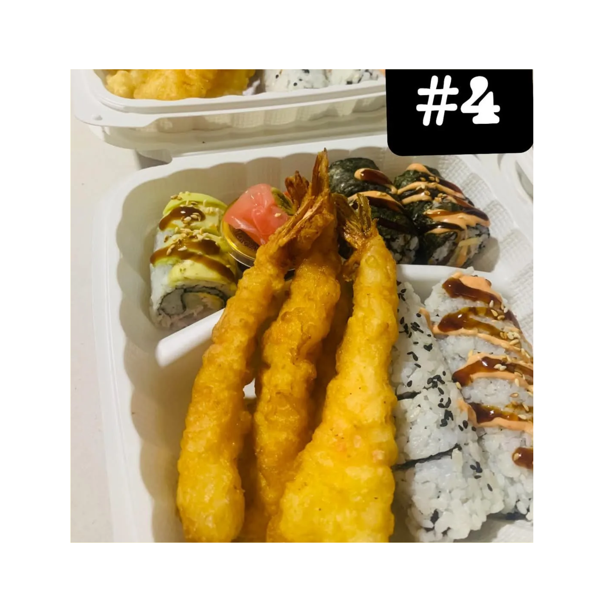 Shrimp Tempura and Sushi Mix
