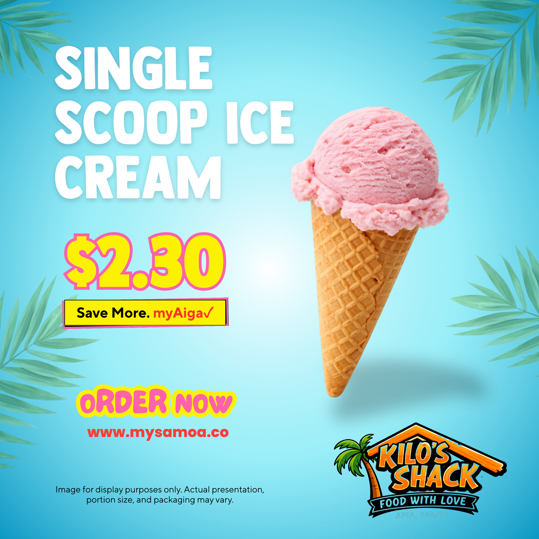 Single Scoop Ice Cream - Pickup from Kilo Shack, Saleufi